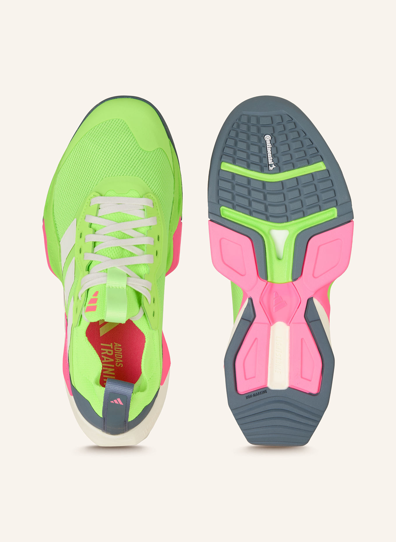 adidas Rapidmove ADV 2-Trainingsschuhe: NEONGRÜN/ NEONPINK/ DUNKELGRAU