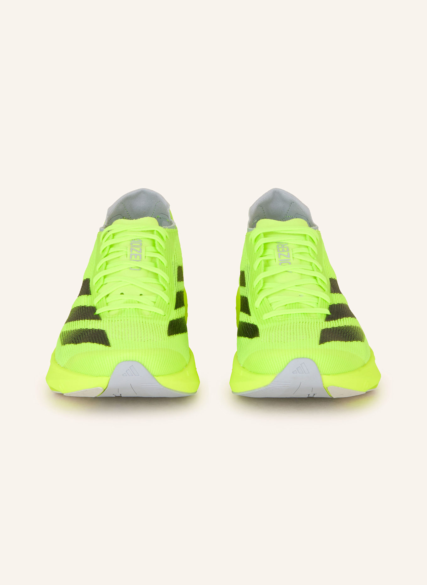 adidas Laufschuhe ADIZERO TAKUMI SEN 10: NEONGRÜN/ DUNKELGRAU