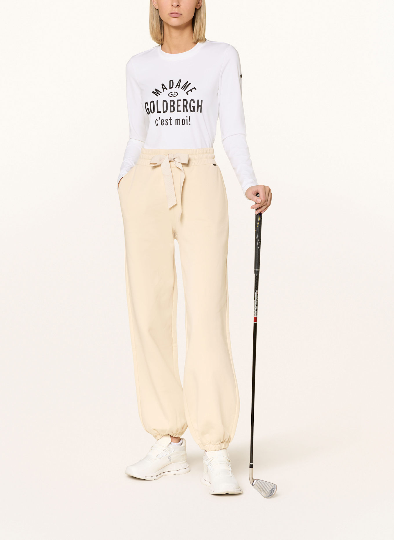 GOLDBERGH Pantalon de survêtement LOUNGER: CRÈME