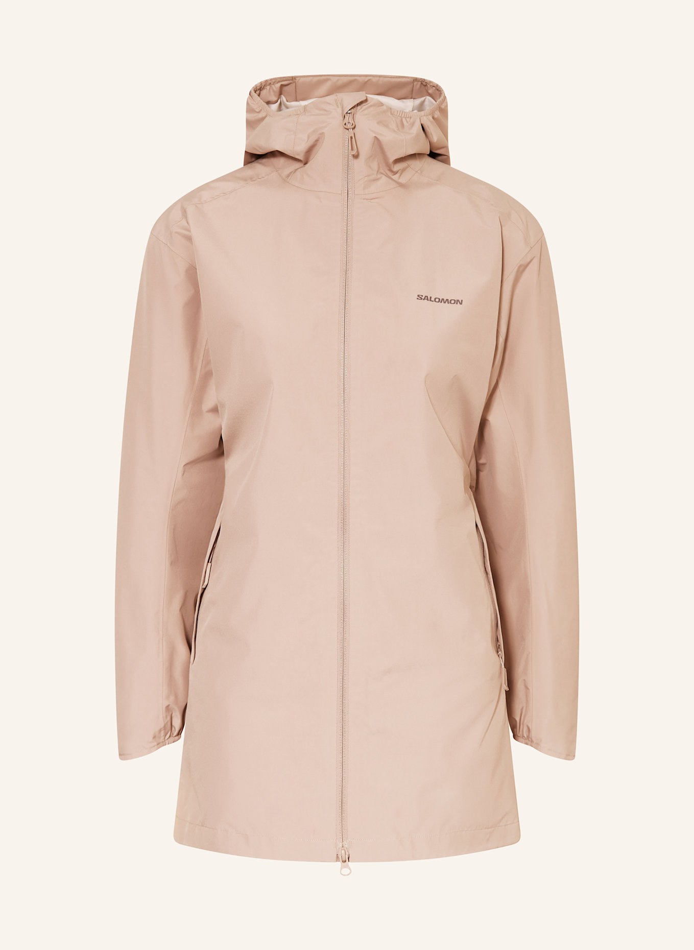 SALOMON Regenparka OUTSCAPE 2L: ROSÉ
