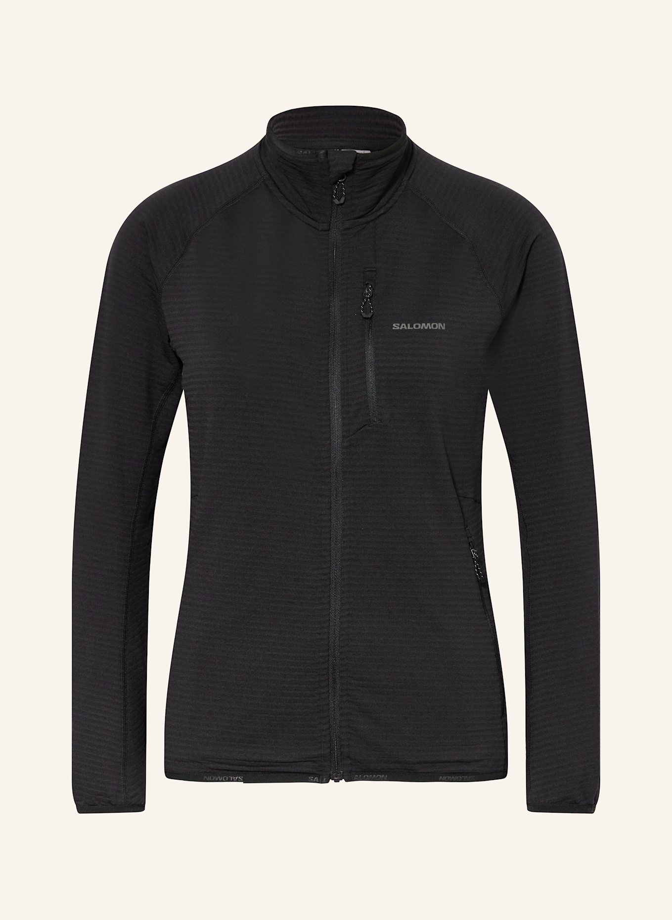 SALOMON Midlayer-Jacke ESSENTIAL LIGHTWARM: SCHWARZ