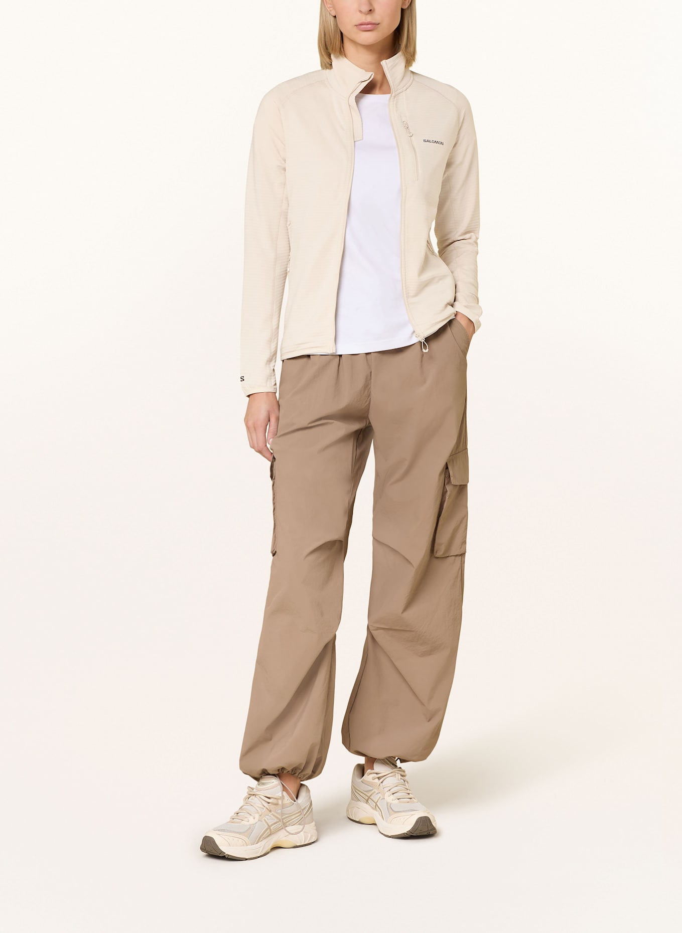 SALOMON Midlayer-Jacke ESSENTIAL LIGHTWARM: CREME