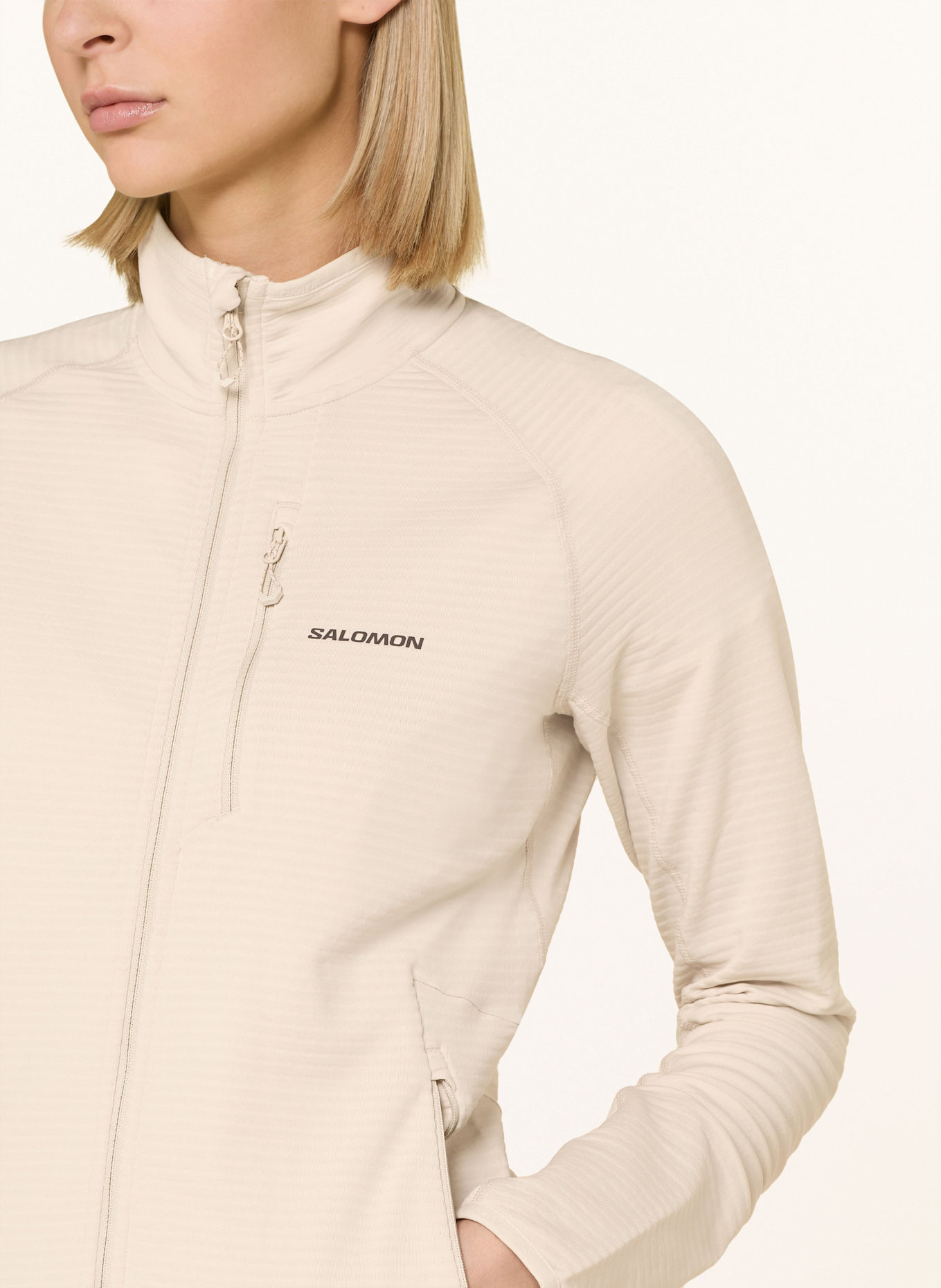 SALOMON Midlayer-Jacke ESSENTIAL LIGHTWARM: CREME