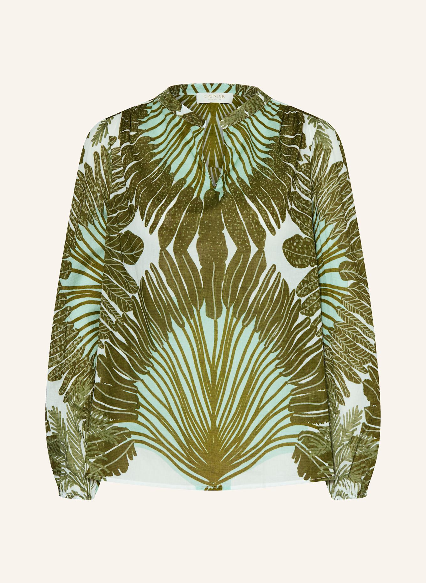 CATNOIR Blusenshirt: OLIV / WEISS