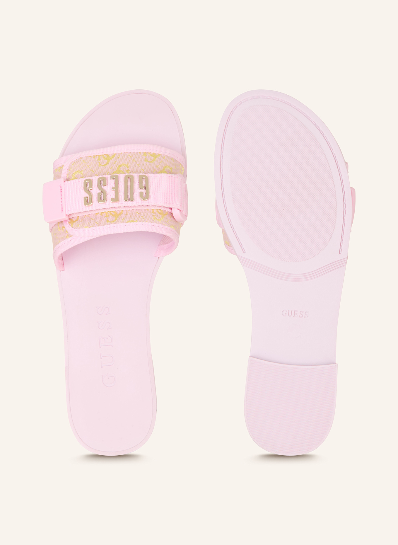 GUESS Slides ELYZE4, Color: PINK/ YELLOW (Image 5)