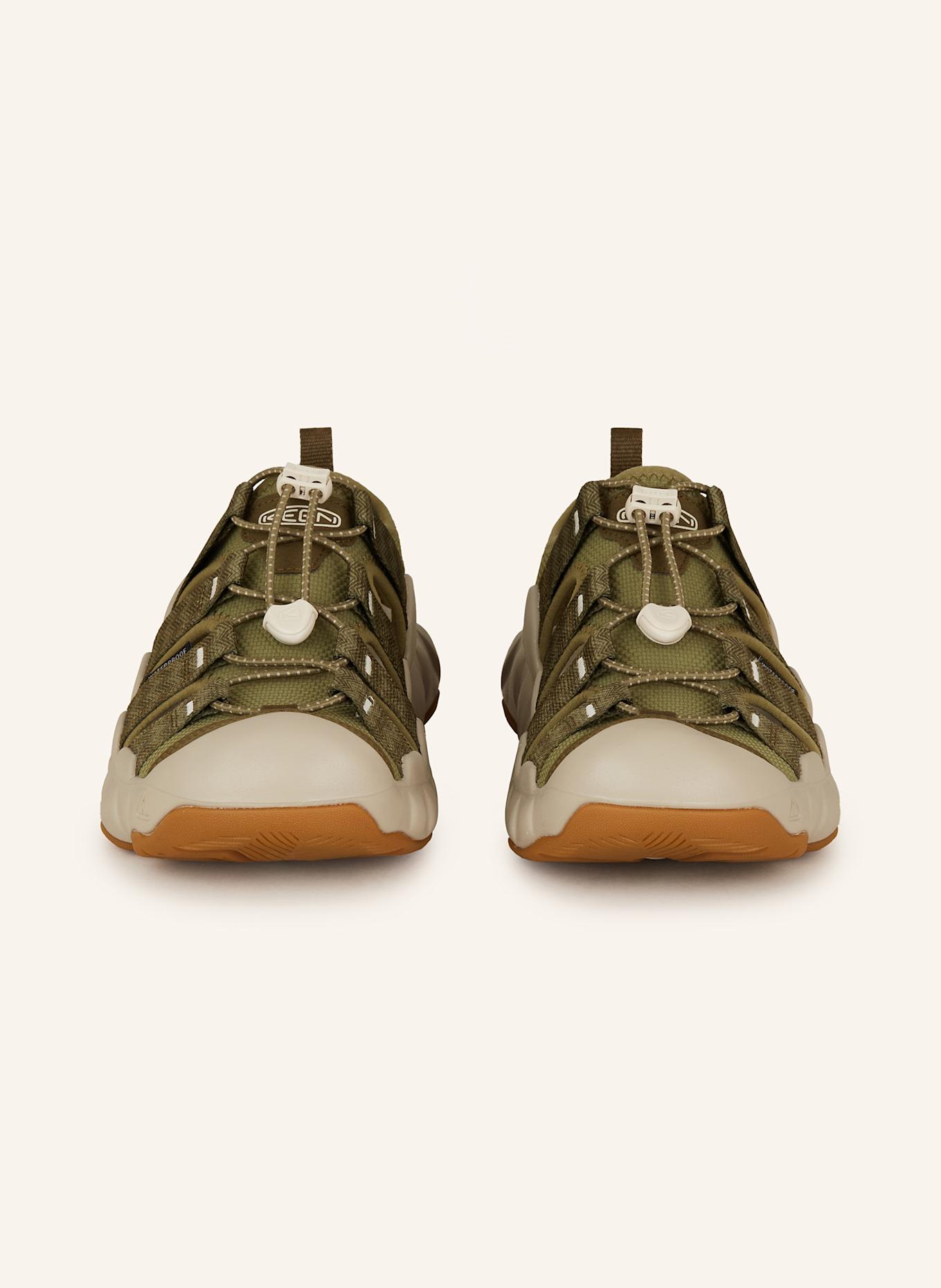 KEEN HYPERPORT H2 trekking sandals: GREEN / TAUPE