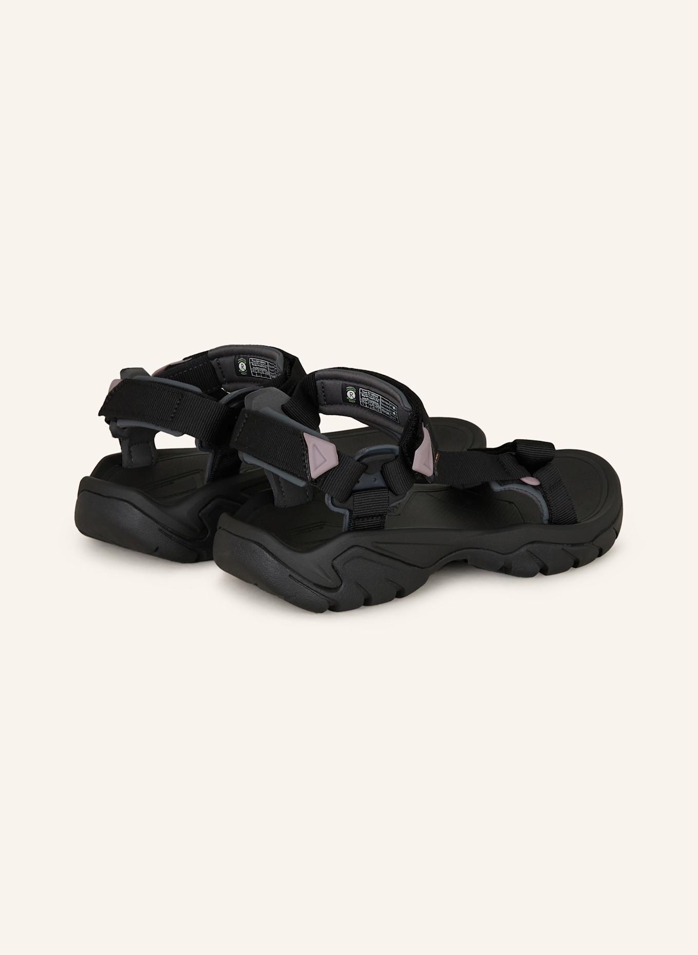 Teva TERRA FI 5 UNIVERSAL trekking sandals: BLACK