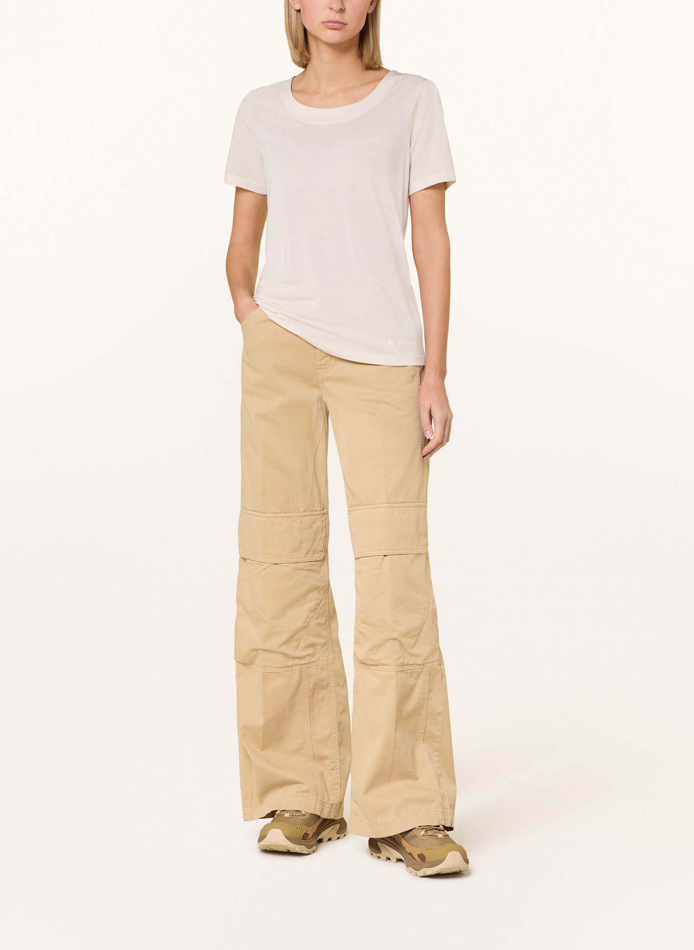VAUDE T-shirt SKOMER HIKING II: CREME/ NUDE