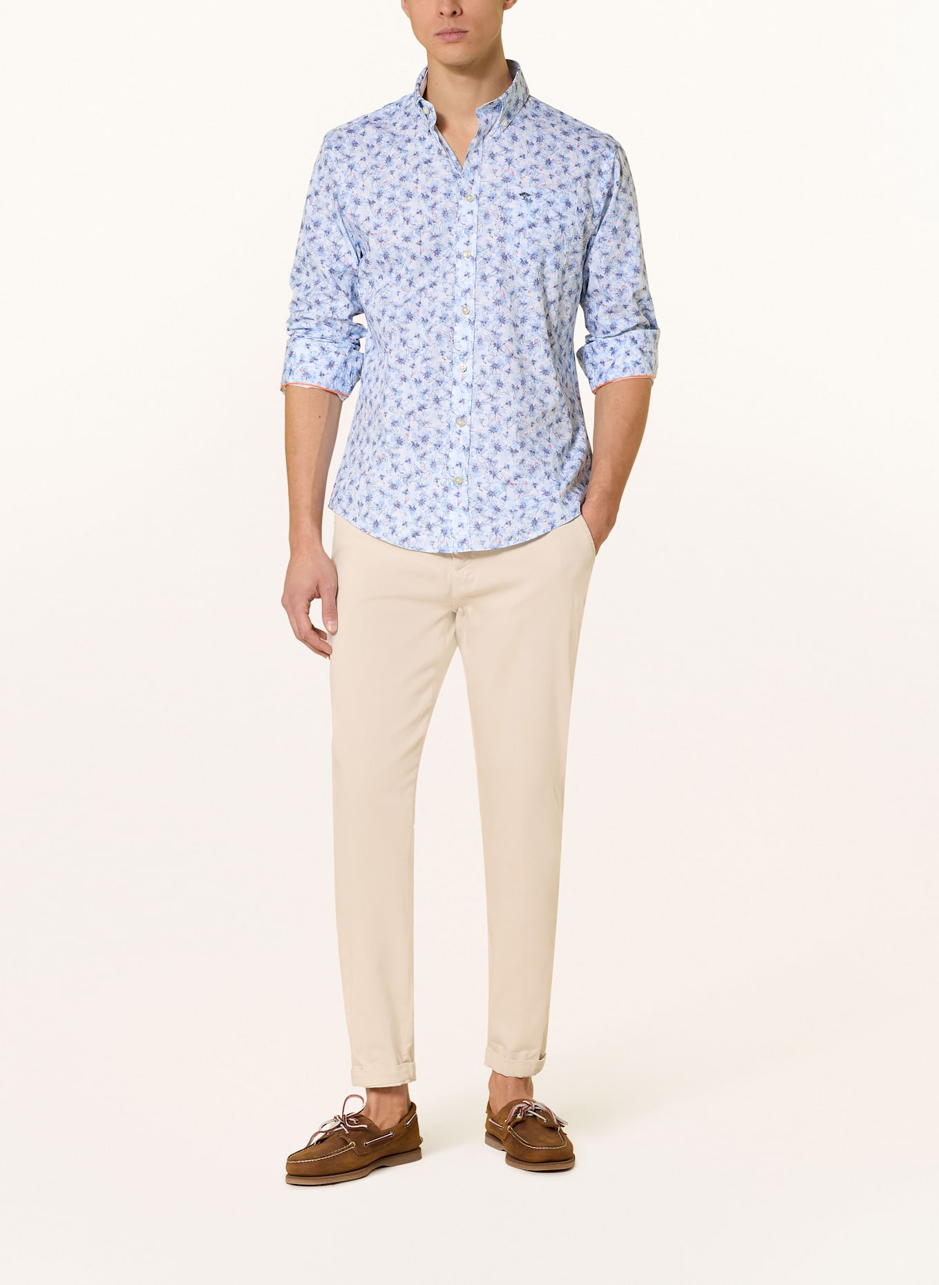 FYNCH-HATTON Koszula regular fit: JASNONIEBIESKI / RÓŻOWY / LILA