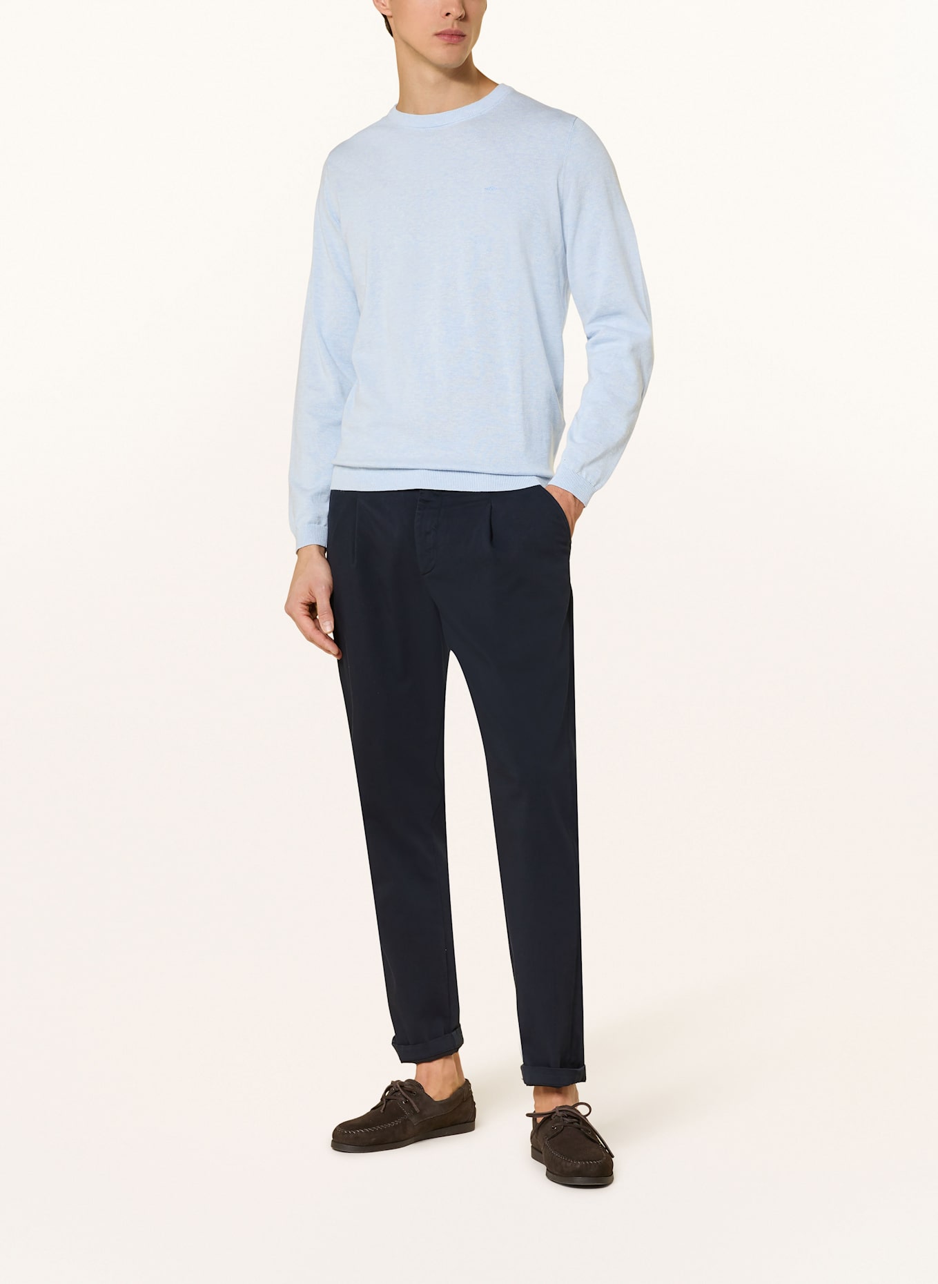 FYNCH-HATTON Pullover: HELLBLAU