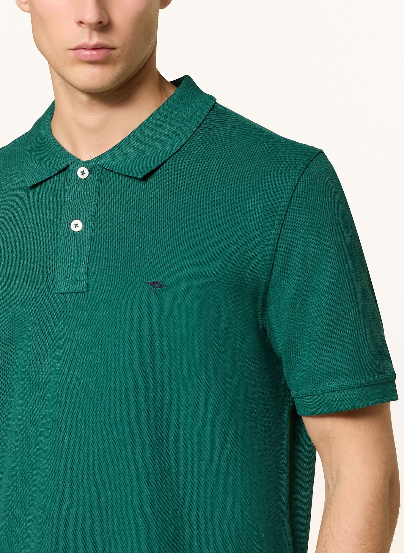 FYNCH-HATTON Polokošile z piké: TMAVĚ ZELENÁ