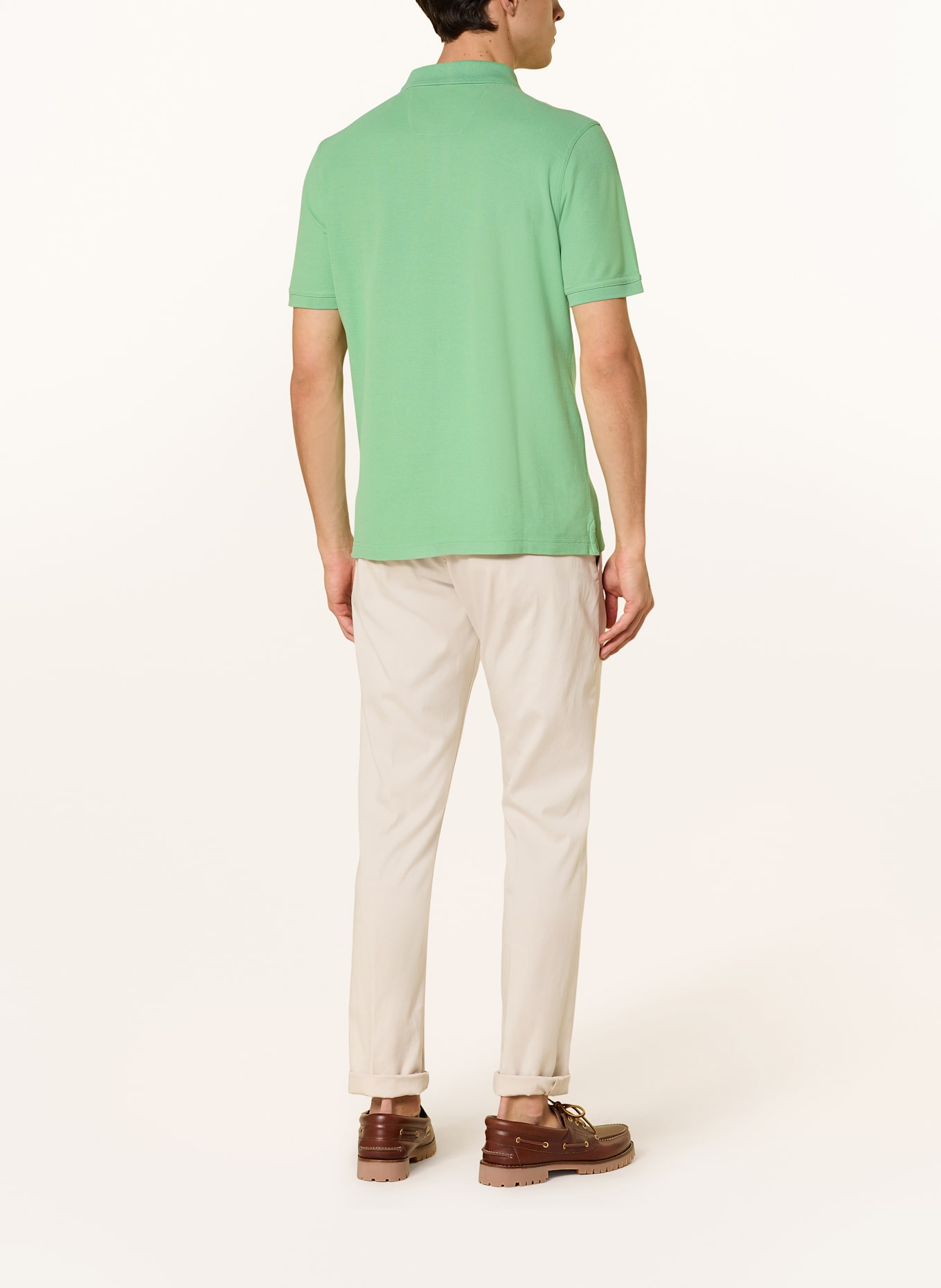 FYNCH-HATTON Piqué-Poloshirt: HELLGRÜN