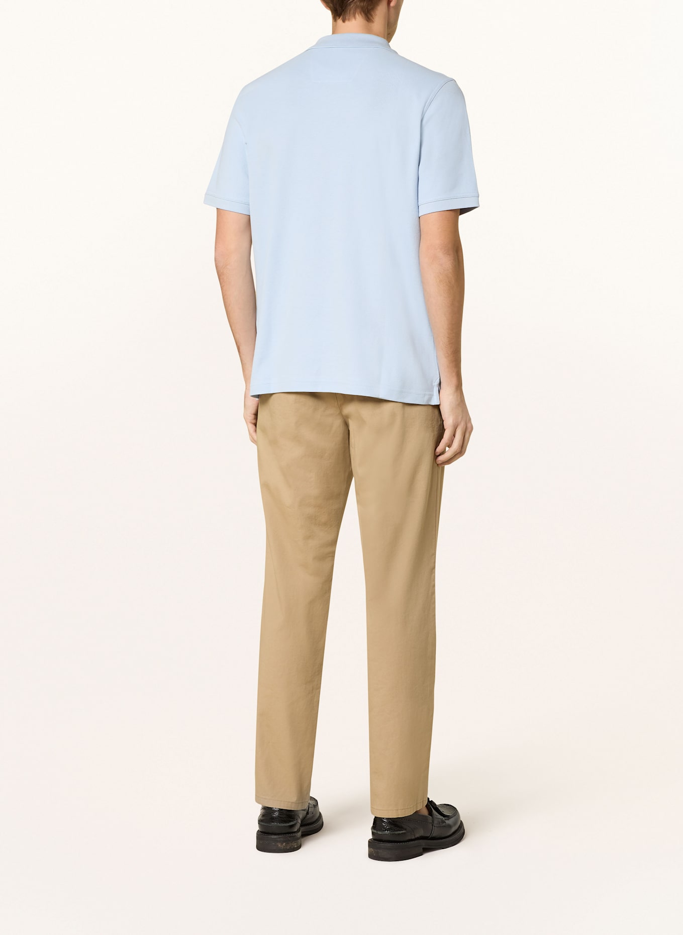 FYNCH-HATTON Piqué-Poloshirt: HELLBLAU