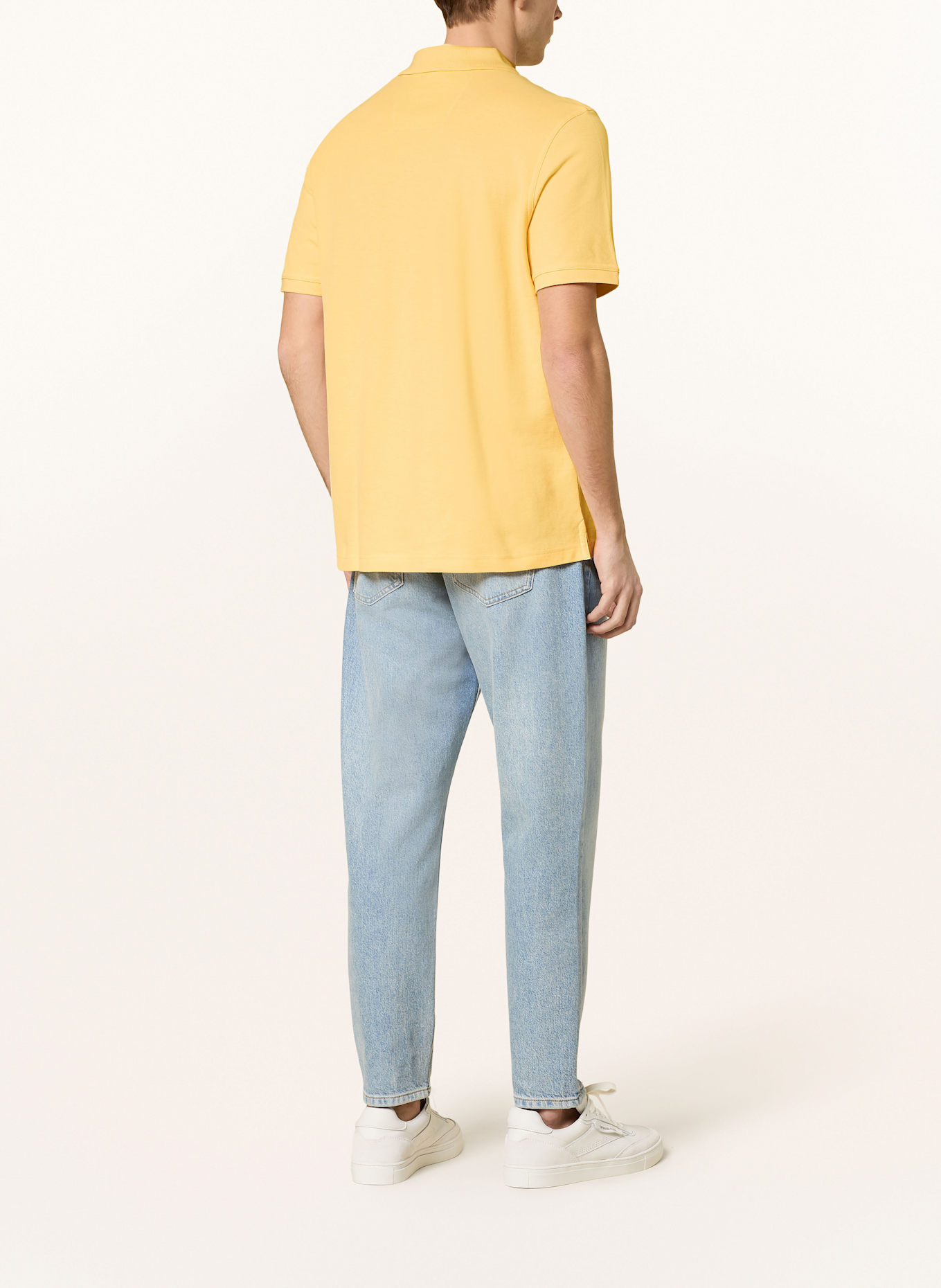 FYNCH-HATTON Piqué-Poloshirt: GELB