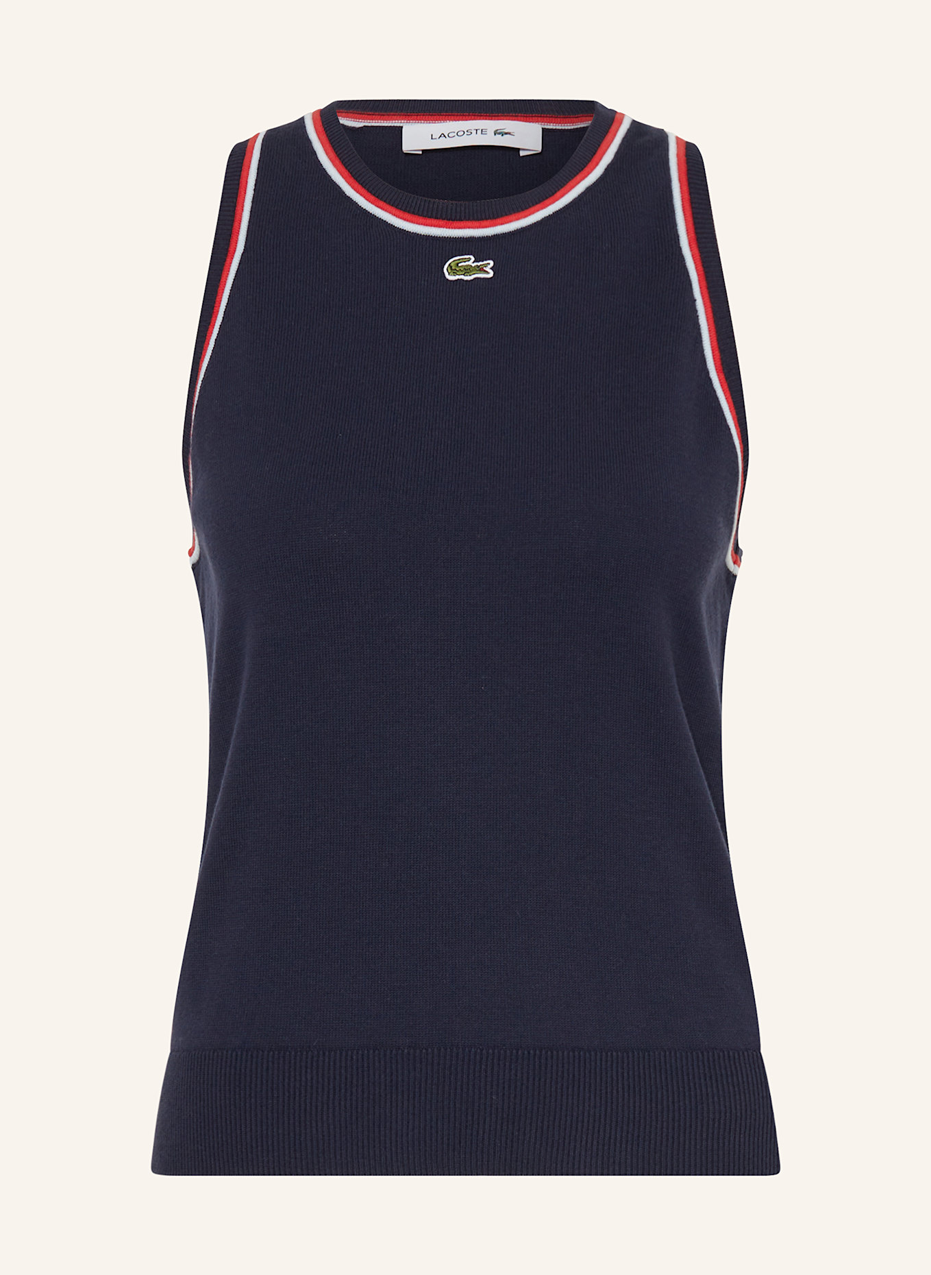 LACOSTE Stricktop: DUNKELBLAU
