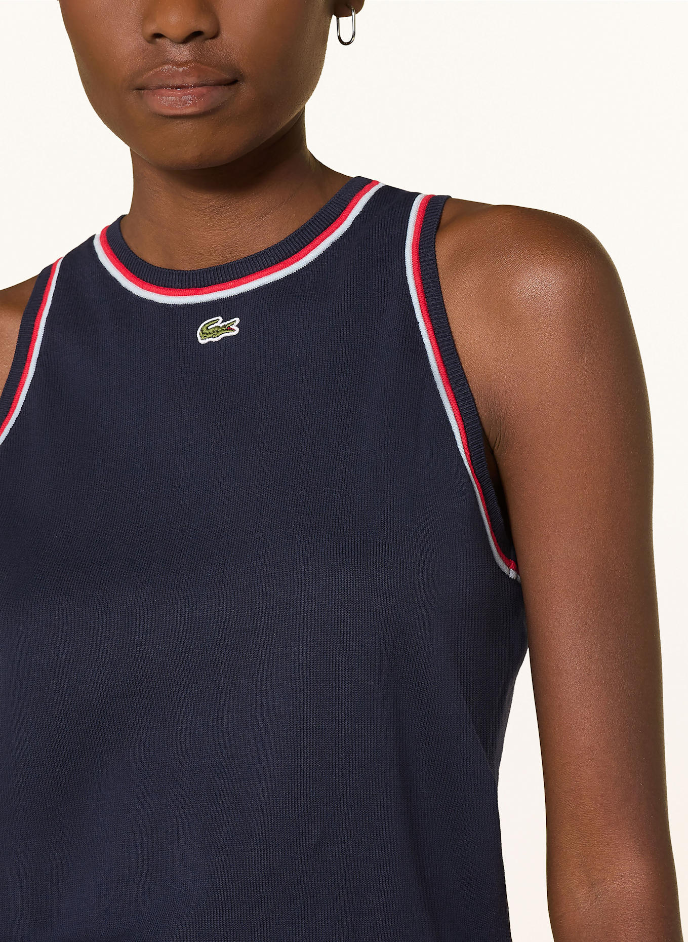 LACOSTE Stricktop: DUNKELBLAU