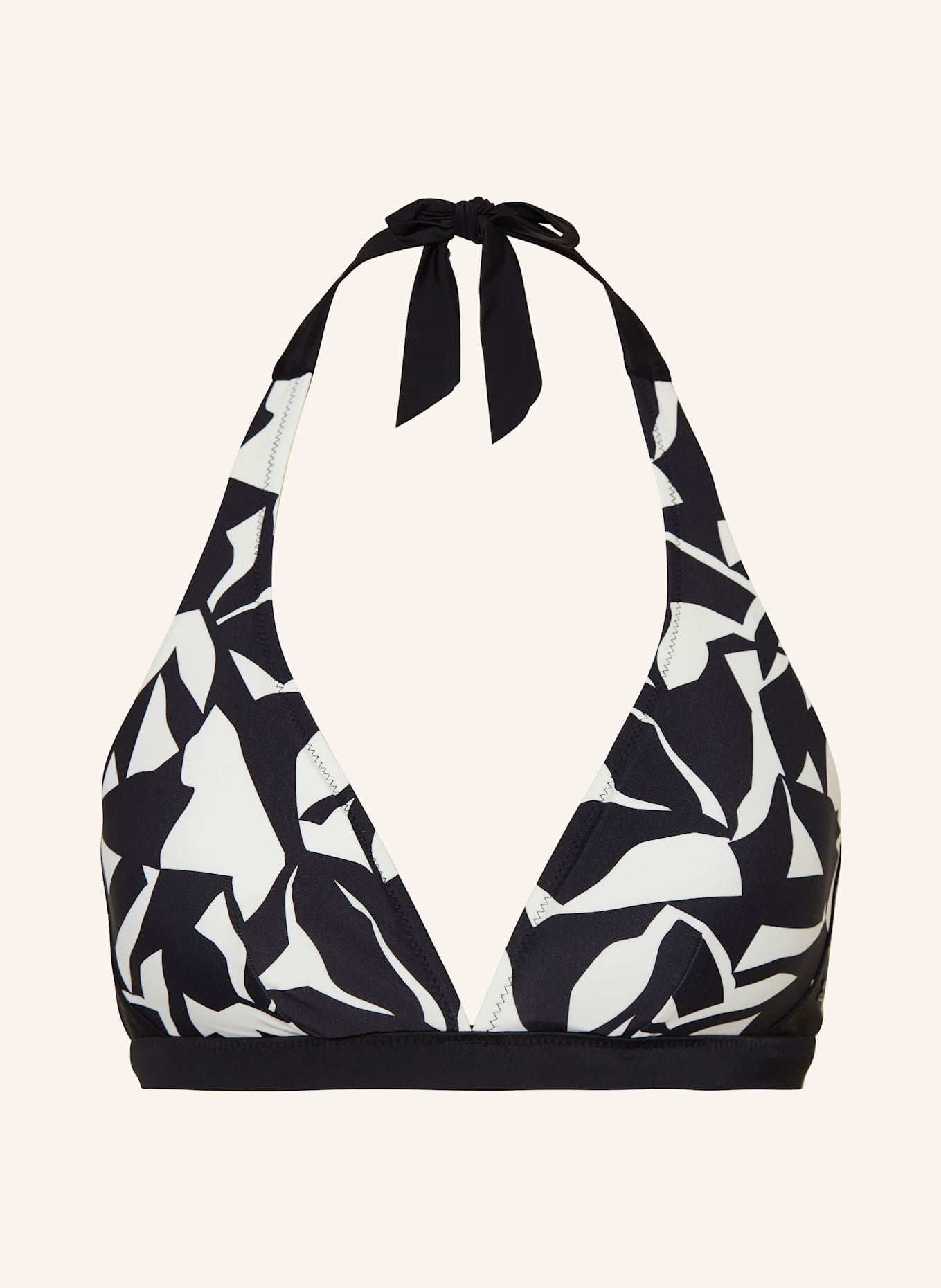 FIRE+ICE Neckholder-Bikini-Top JASMIN2: SCHWARZ/ WEISS