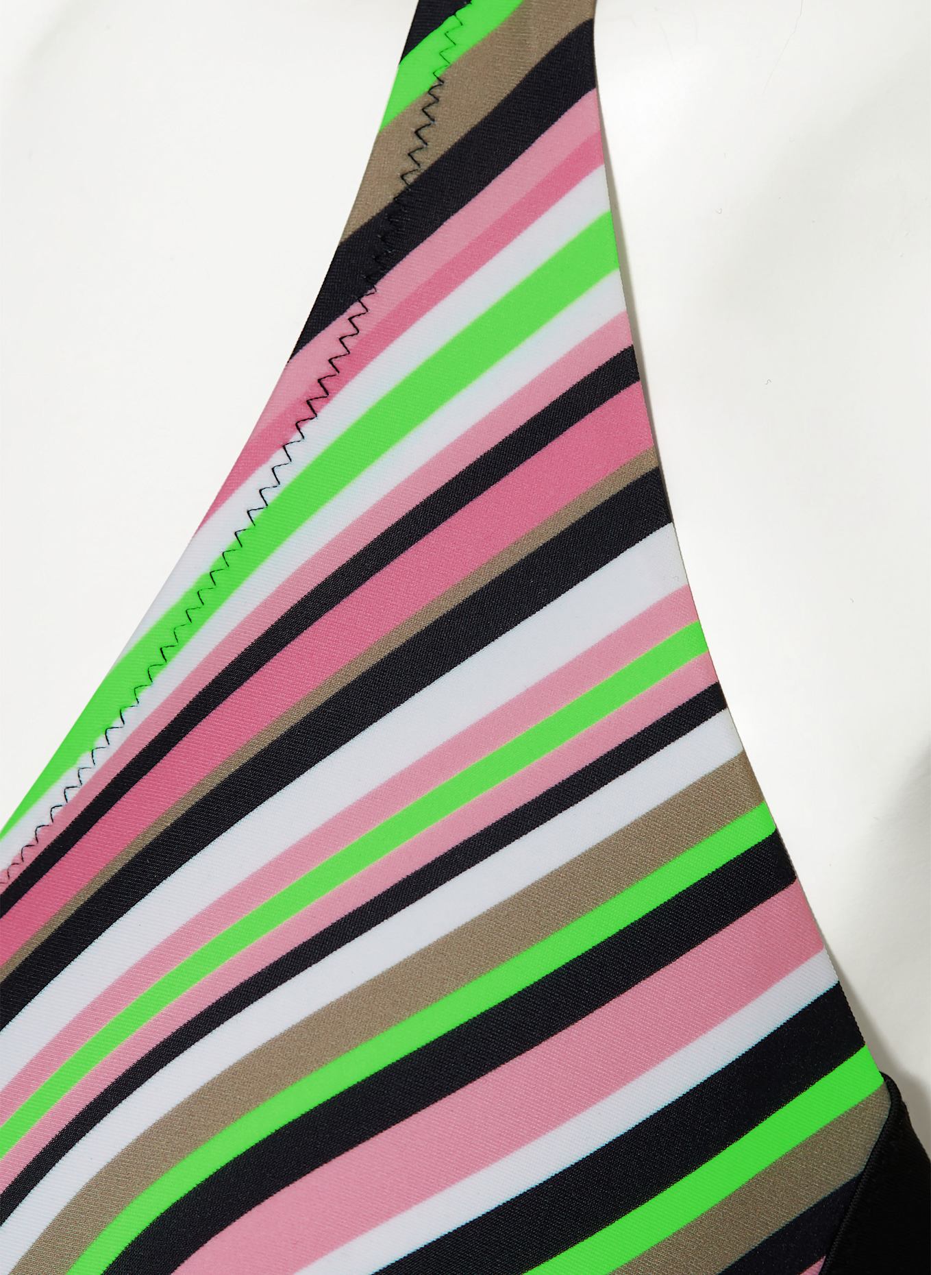FIRE+ICE Neckholder-Bikini-Top JASMIN2: ROSA/ SCHWARZ/ NEONGRÜN