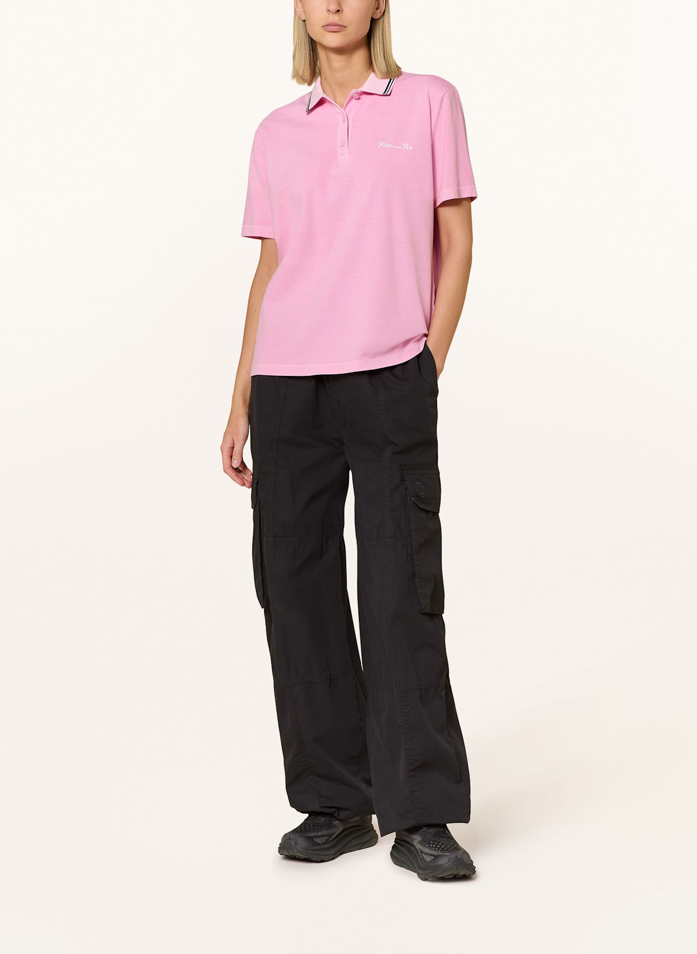 FIRE+ICE Piqué polo shirt XARA: PINK