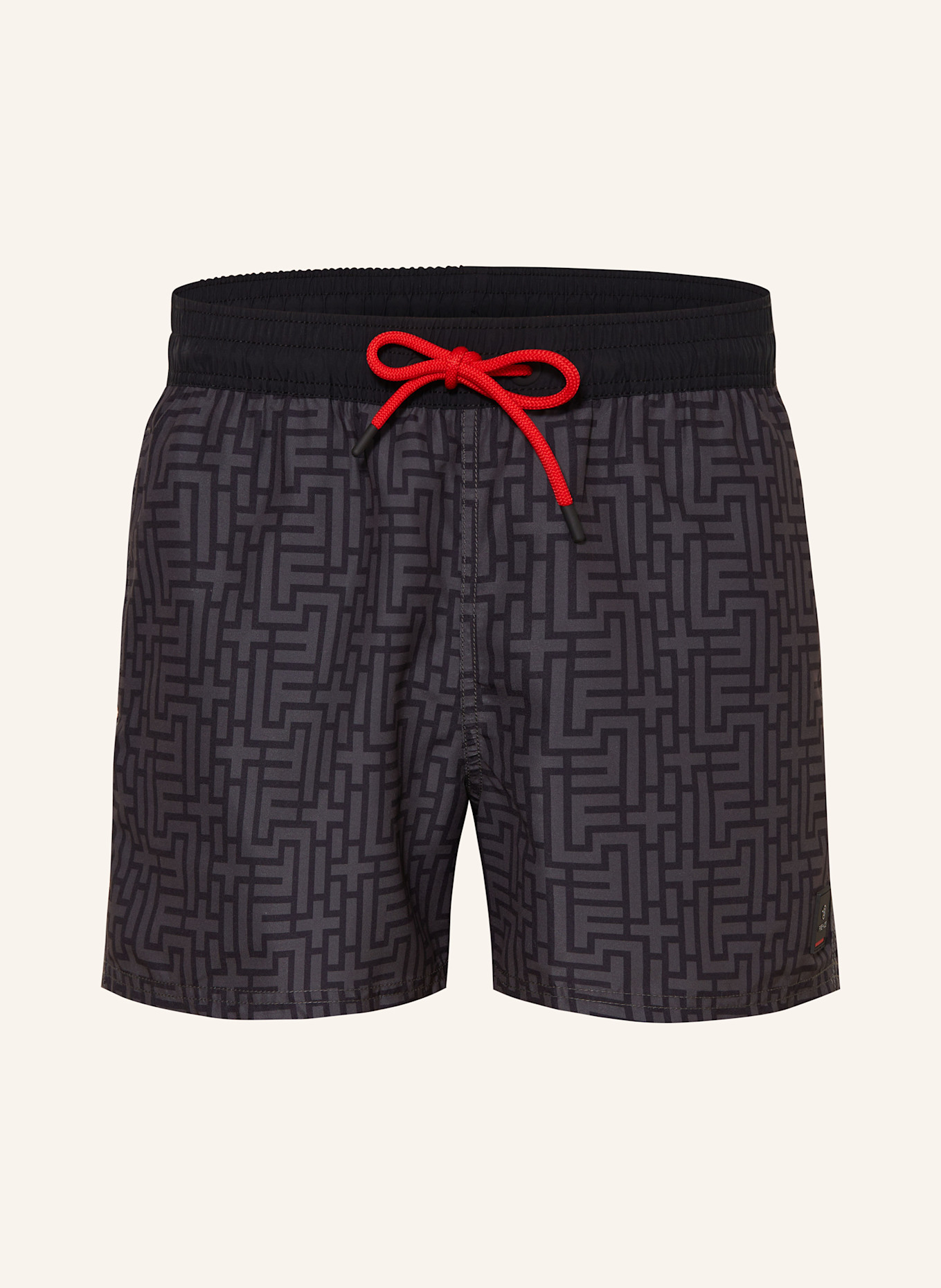 FIRE+ICE NELSON swim shorts: BLACK / GRAY