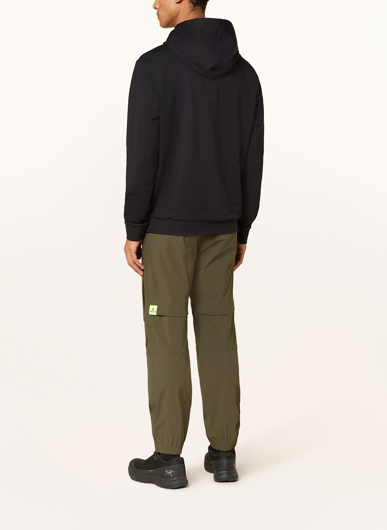 FIRE+ICE Hoodie CADELL: BLACK