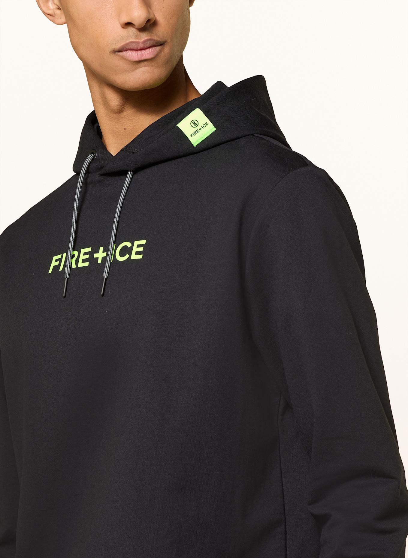 FIRE+ICE Hoodie CADELL: BLACK