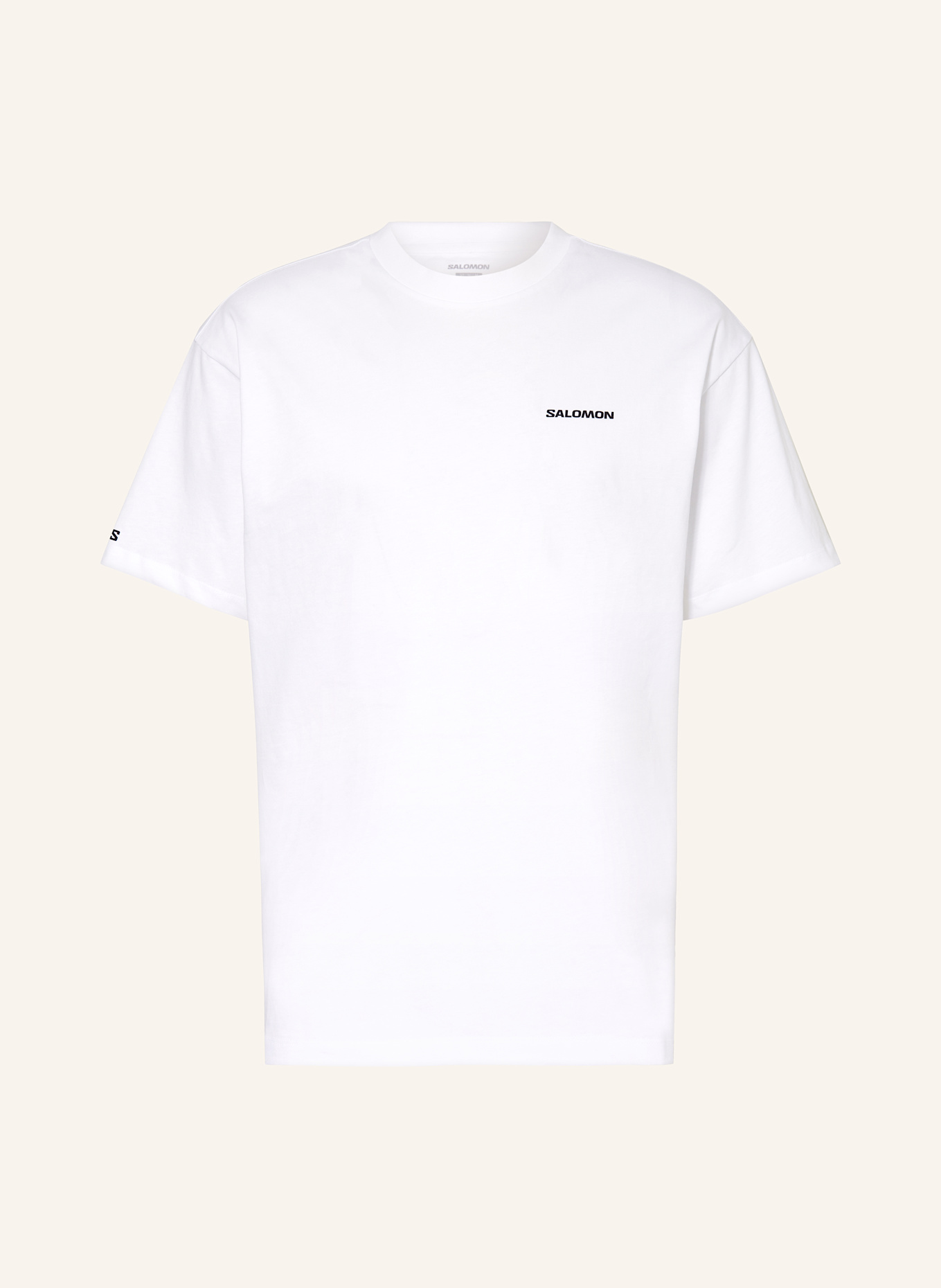 SALOMON Laufshirt CHEST LOGO RX: WEISS