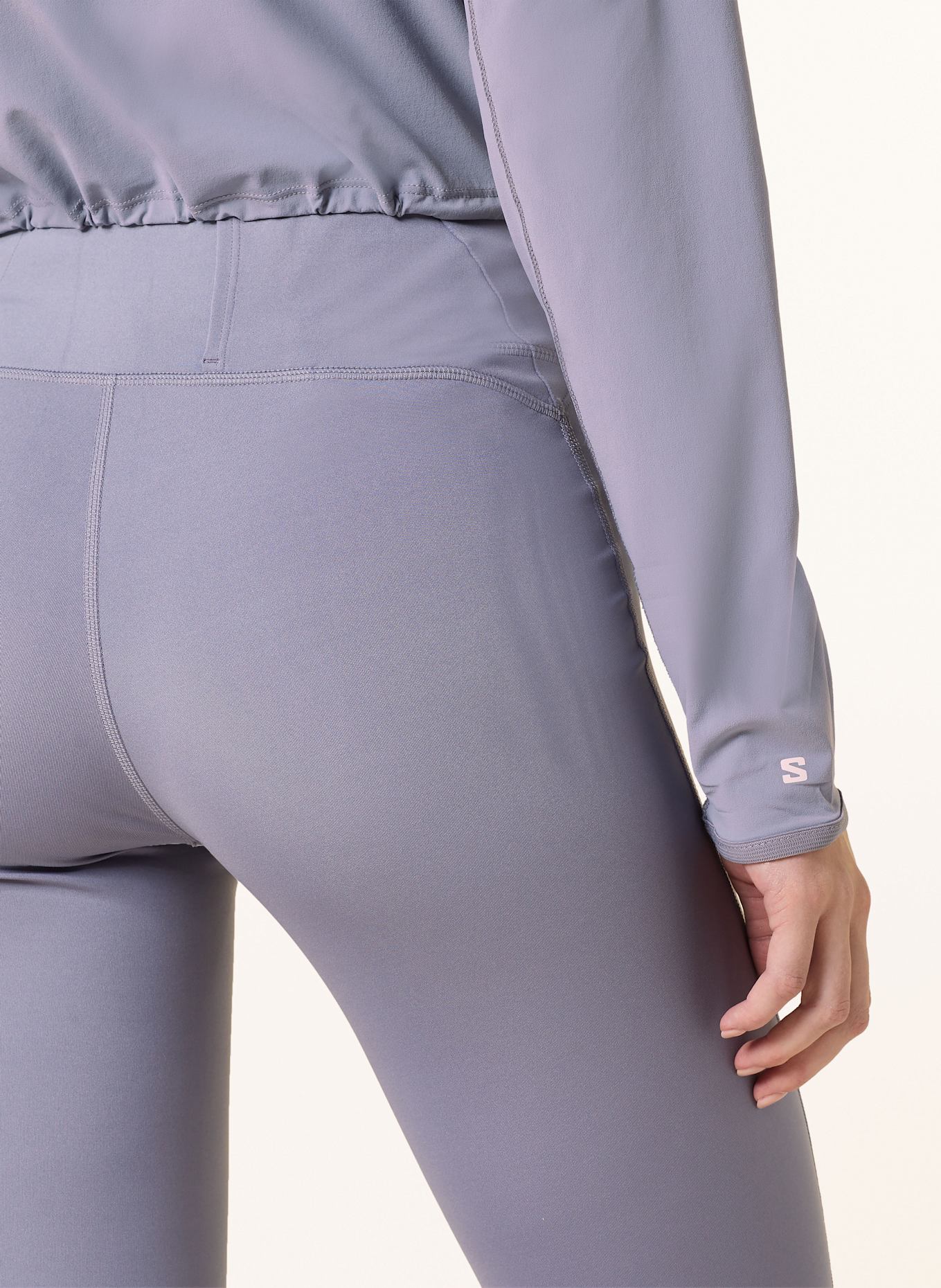 SALOMON Lauf-Tights SHKOUT CORE: BLAUGRAU