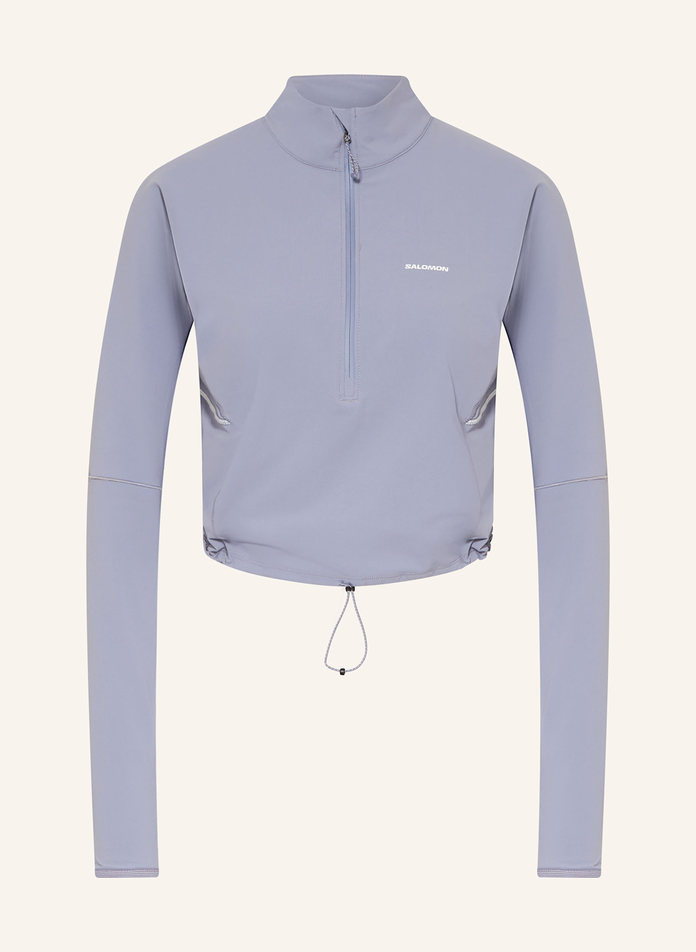 SALOMON Laufshirt SENSE AERO HYBRID: BLAUGRAU