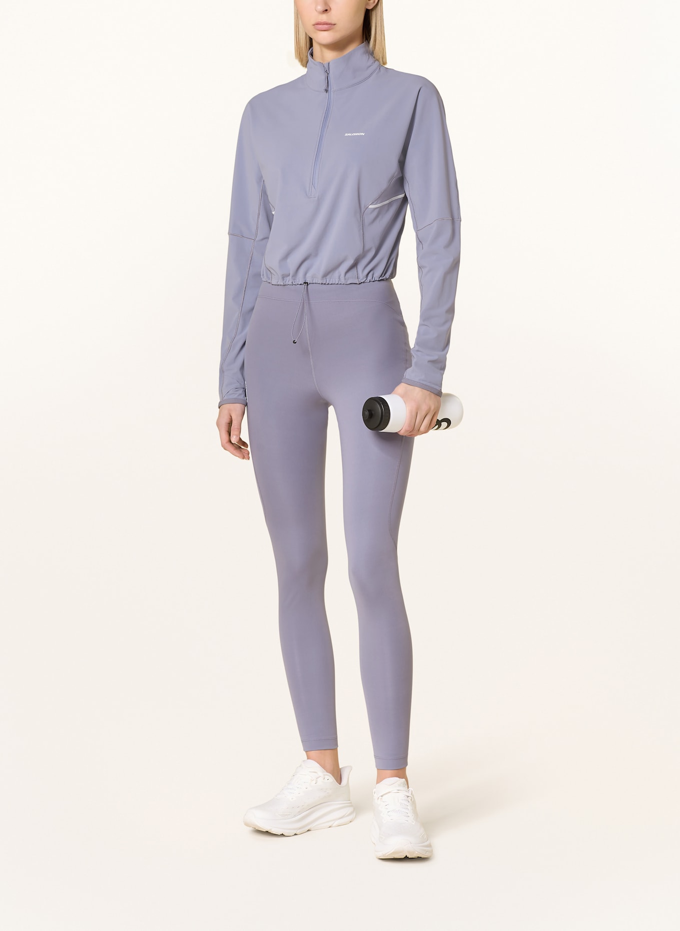 SALOMON Laufshirt SENSE AERO HYBRID: BLAUGRAU