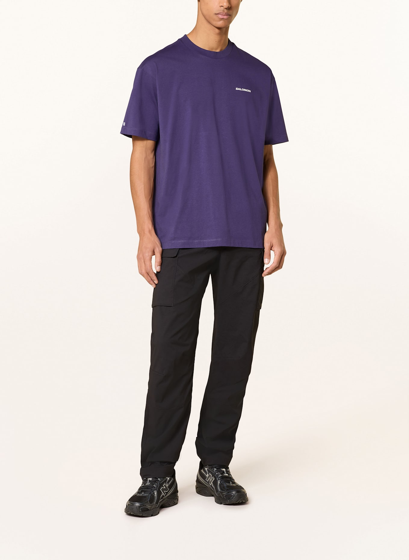 SALOMON T-Shirt LOGO RX: DUNKELLILA