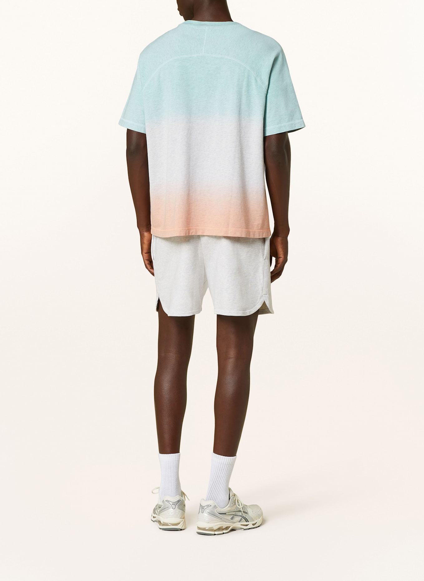 A.P.C. T-Shirt: TÜRKIS / ORANGE