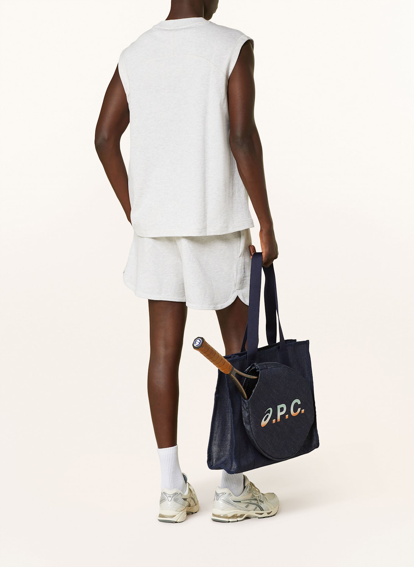 A.P.C. Szorty dresowe COAST: JASNOCZARY