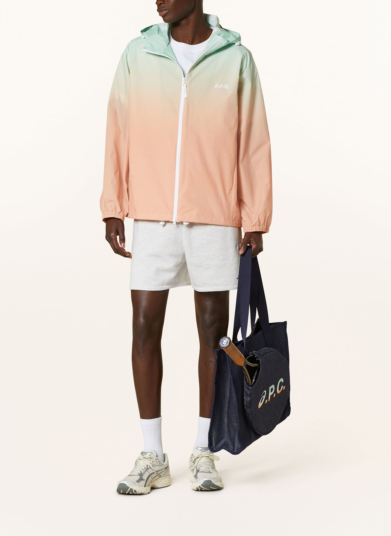 A.P.C. Blouson MEADOW: ORANGE / TÜRKIS