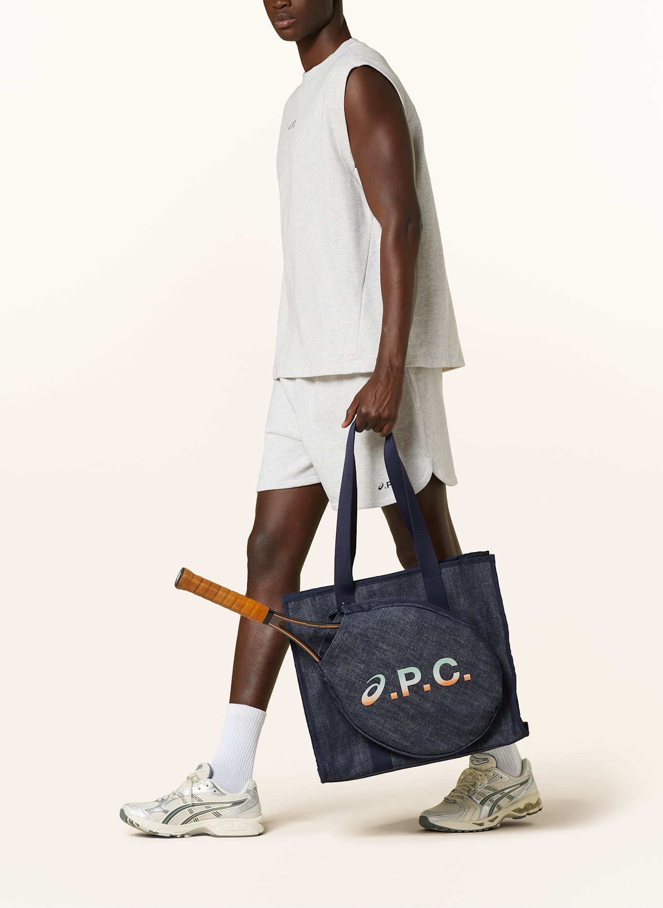 A.P.C. Shopper RAQUETTE: DARK BLUE