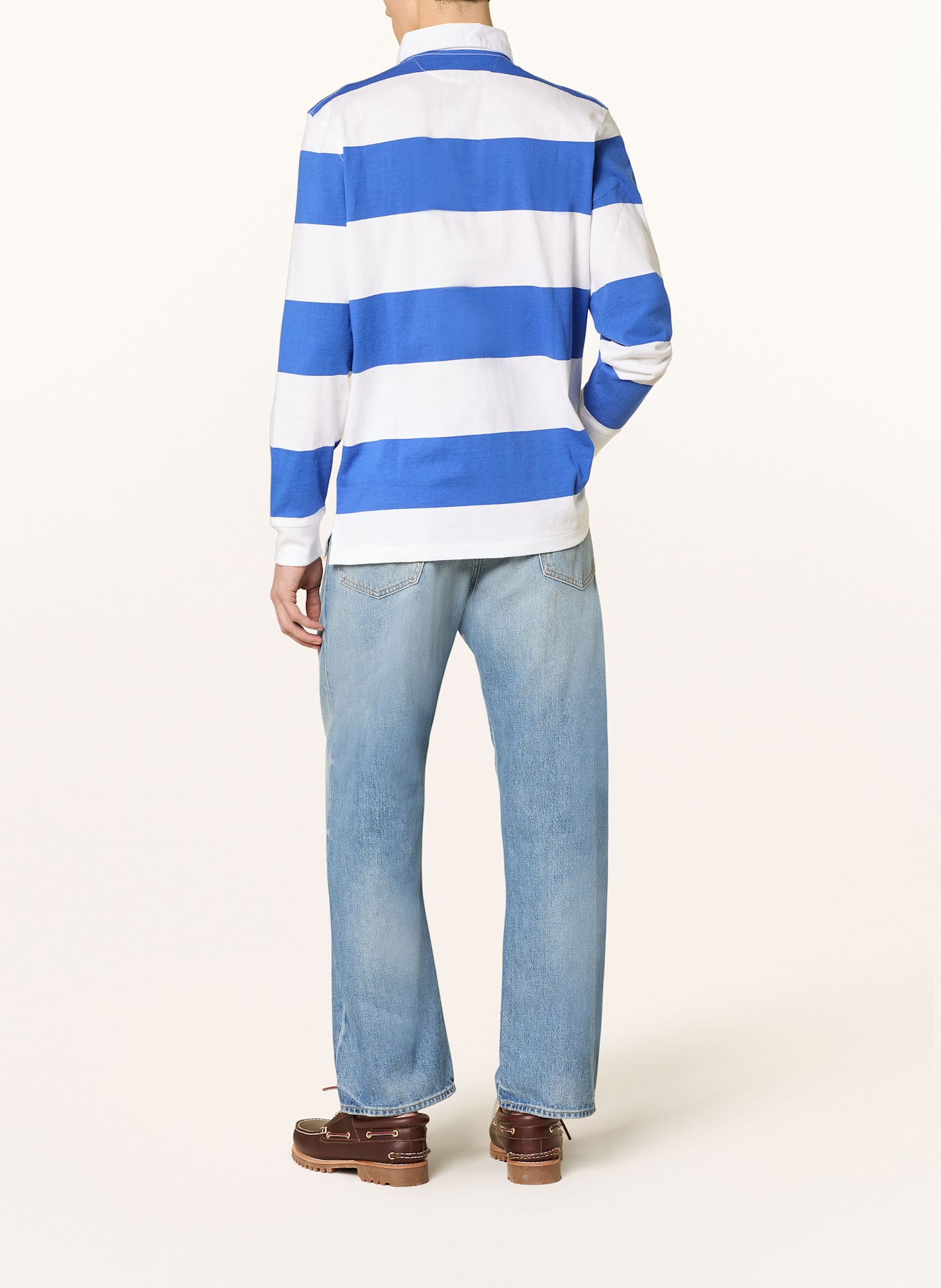 POLO RALPH LAUREN Koszula rugby classic fit: NIEBIESKI/ BIAŁY