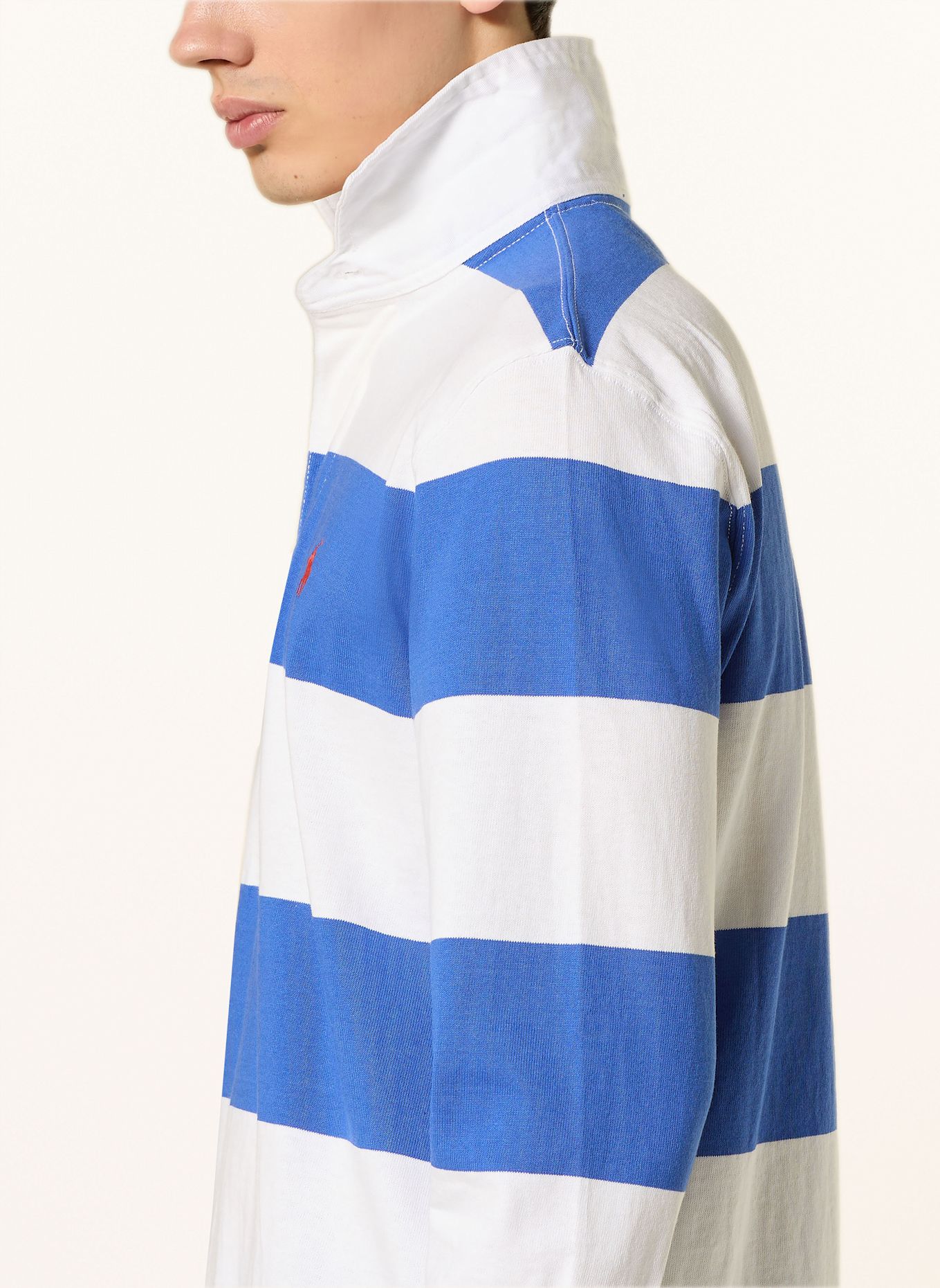 POLO RALPH LAUREN Koszula rugby classic fit: NIEBIESKI/ BIAŁY