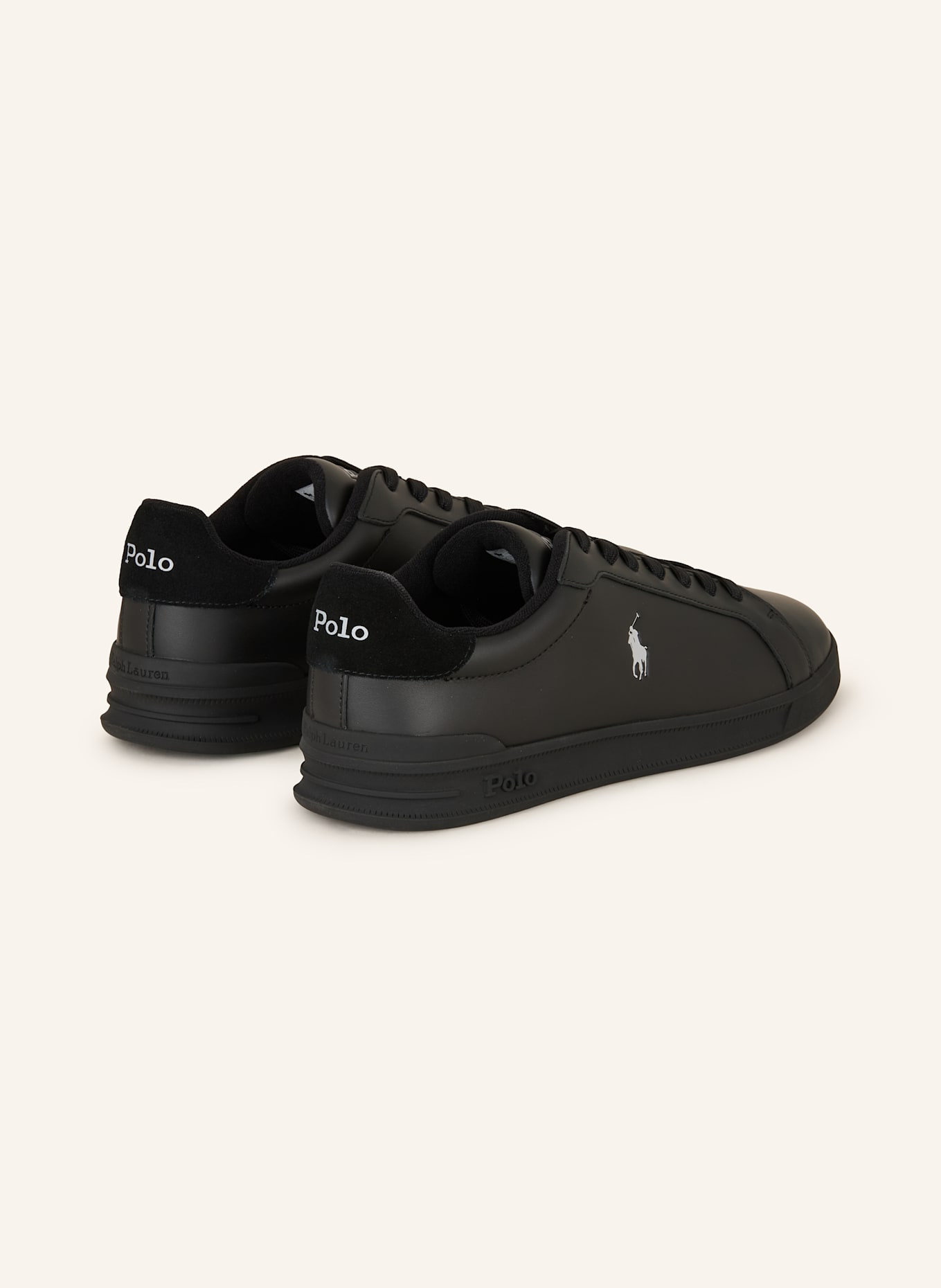 polo cotton RALPH LAUREN Sneakers: BLACK
