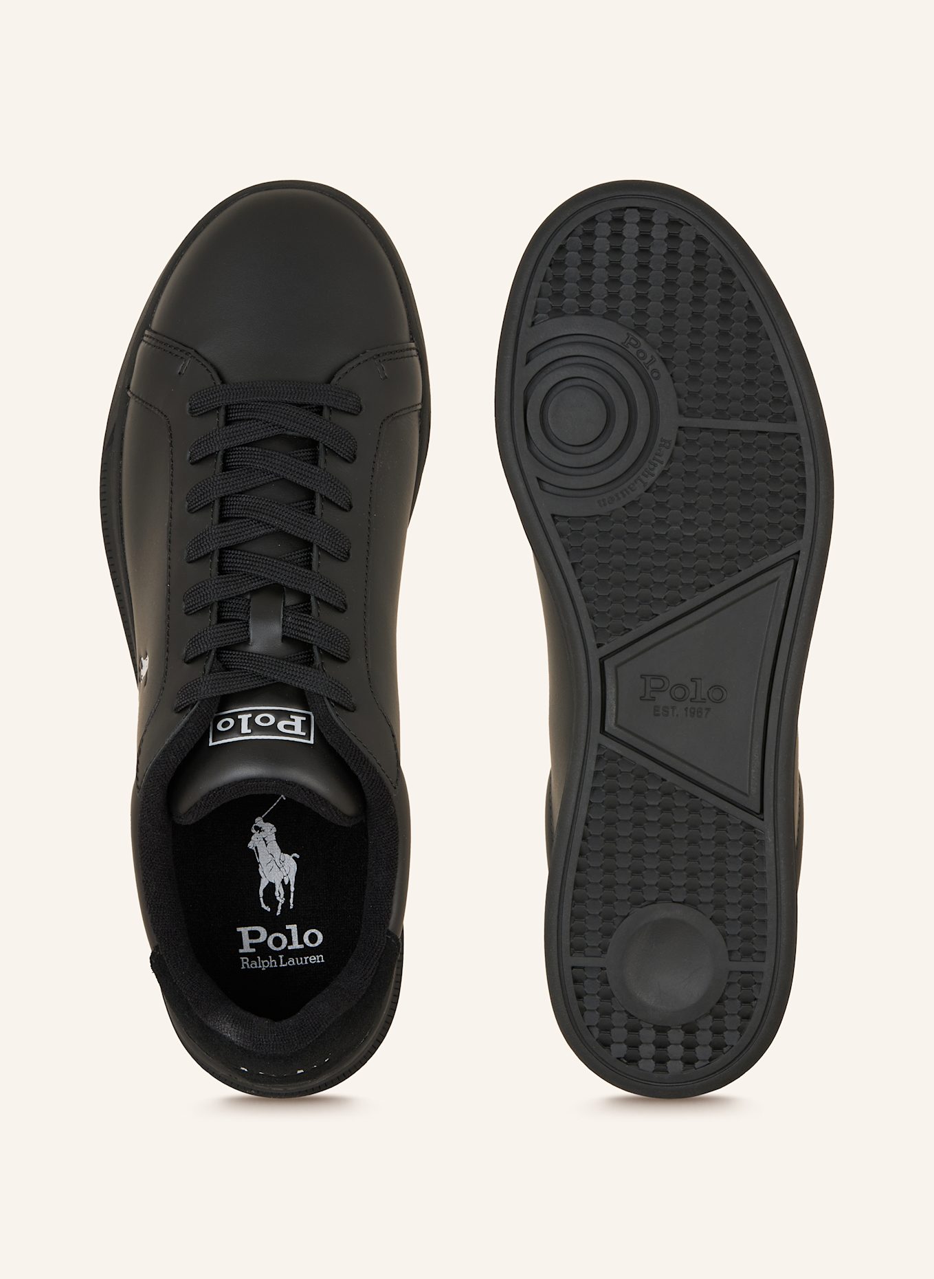 polo cotton RALPH LAUREN Sneakers: BLACK