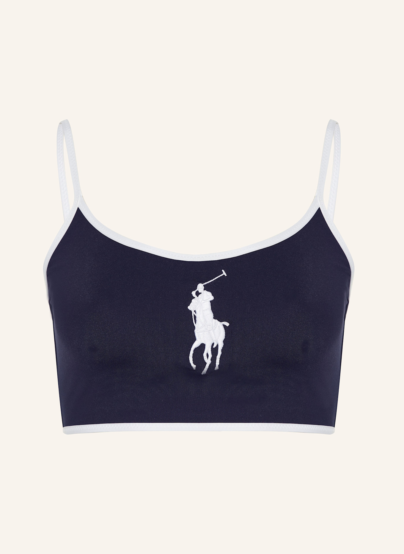 POLO RALPH LAUREN Bralette bikini top LOGO ICONS: DARK BLUE