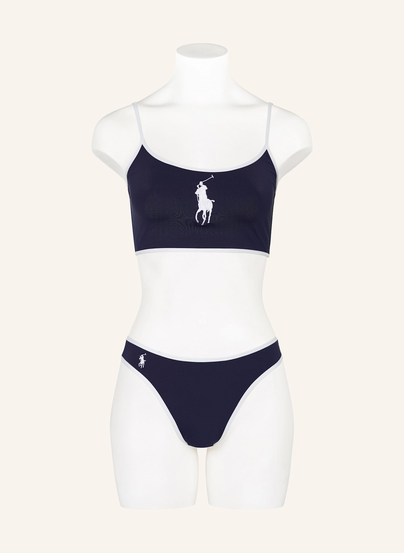 POLO RALPH LAUREN Bralette bikini top LOGO ICONS: DARK BLUE