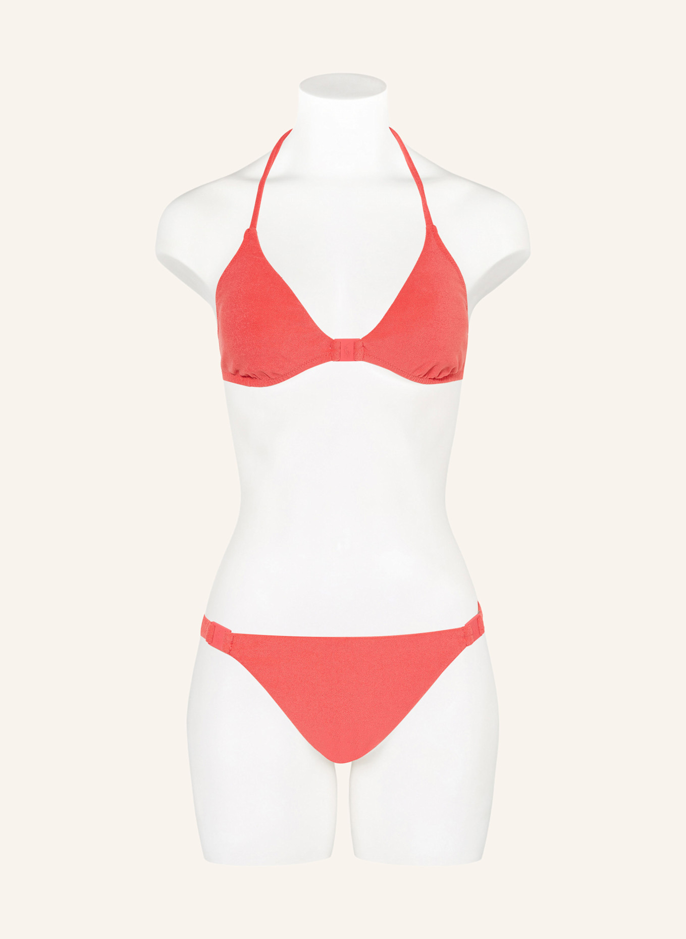 POLO RALPH LAUREN Triangel-Bikini-Top TERRY: LACHS