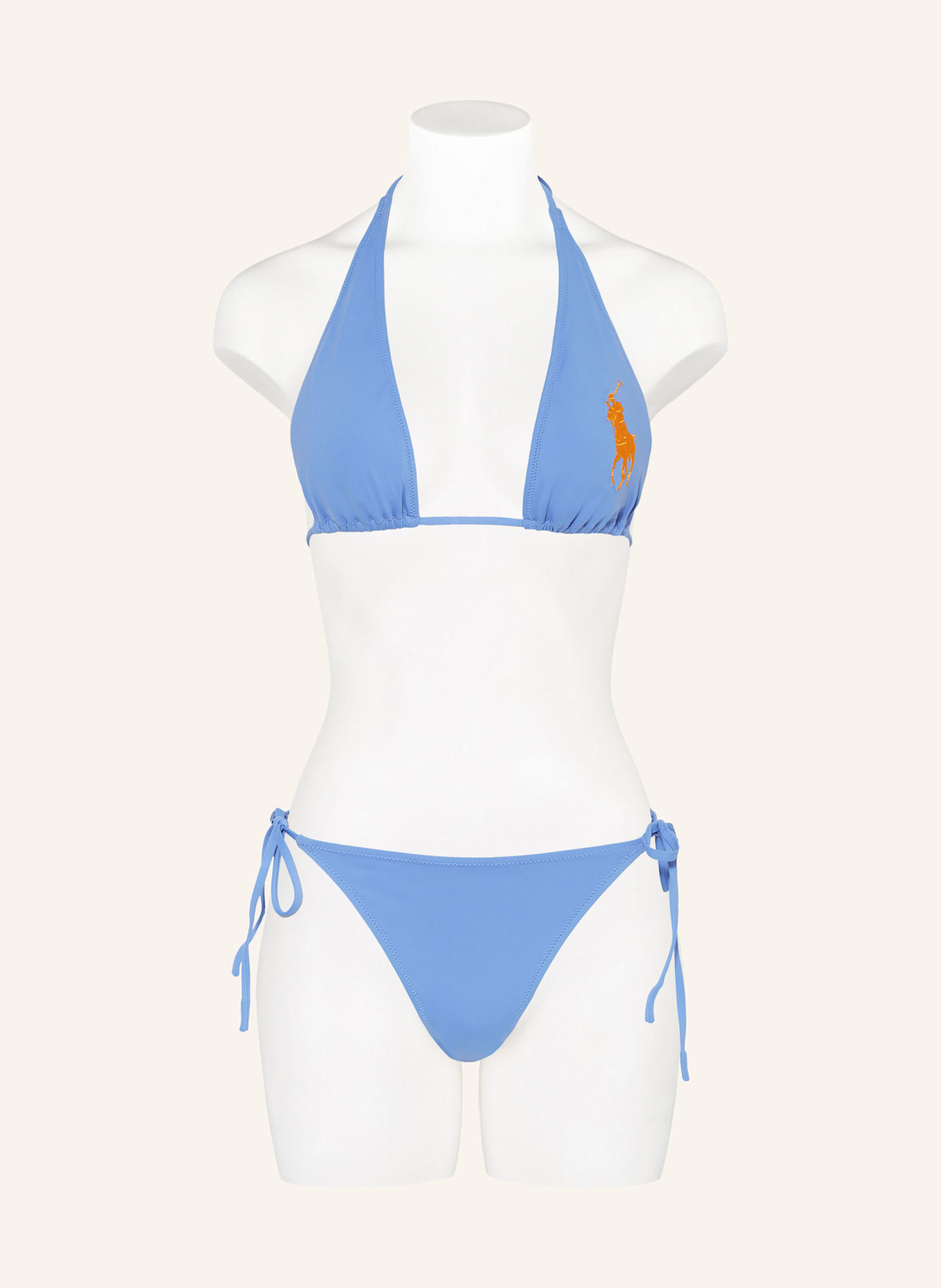 POLO RALPH LAUREN Triangel-Bikini-Hose LOGO ICONS: HELLBLAU