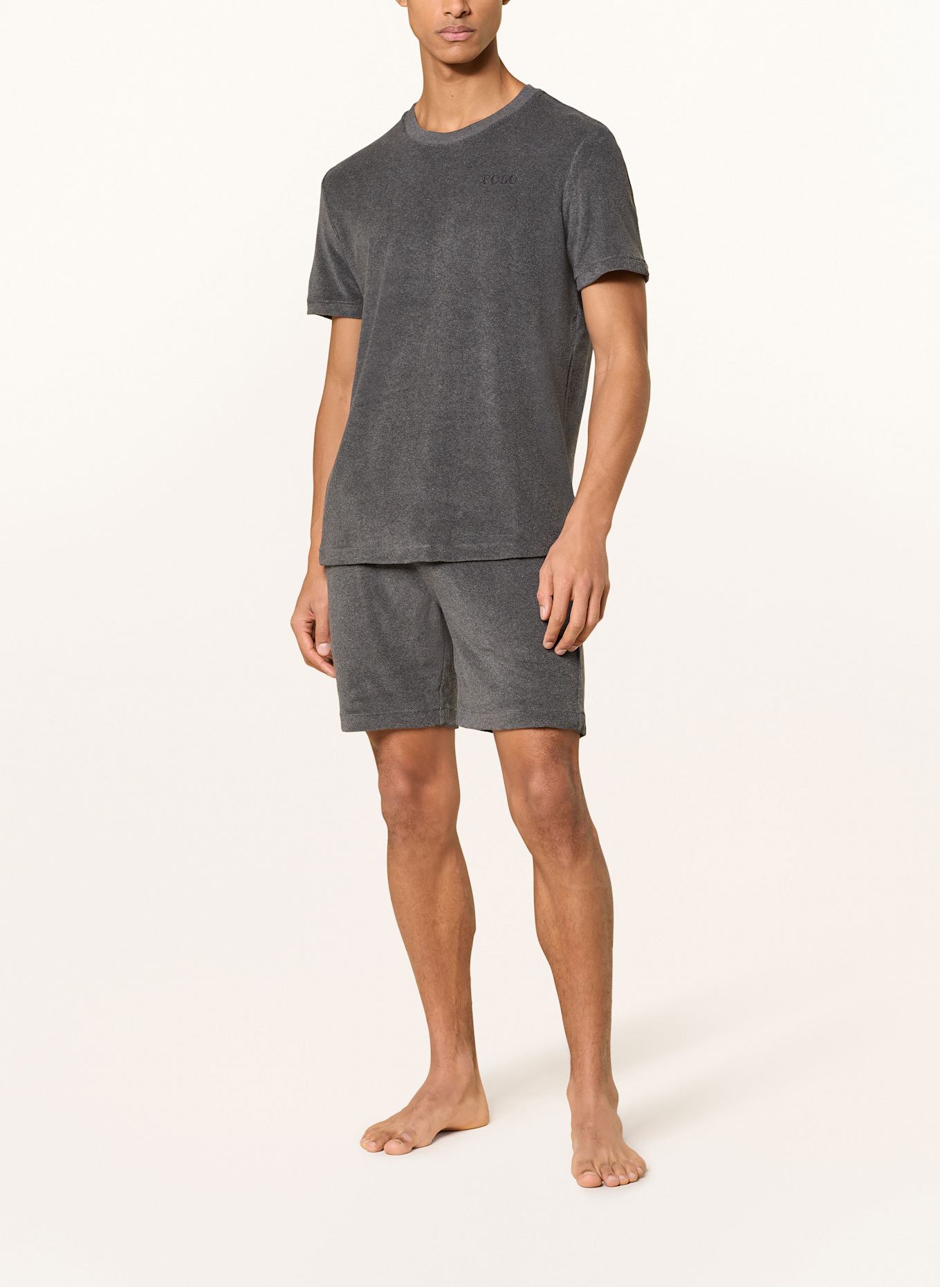 POLO RALPH LAUREN Schlafshorts aus Frottee, Farbe: DUNKELGRAU (Bild 2)