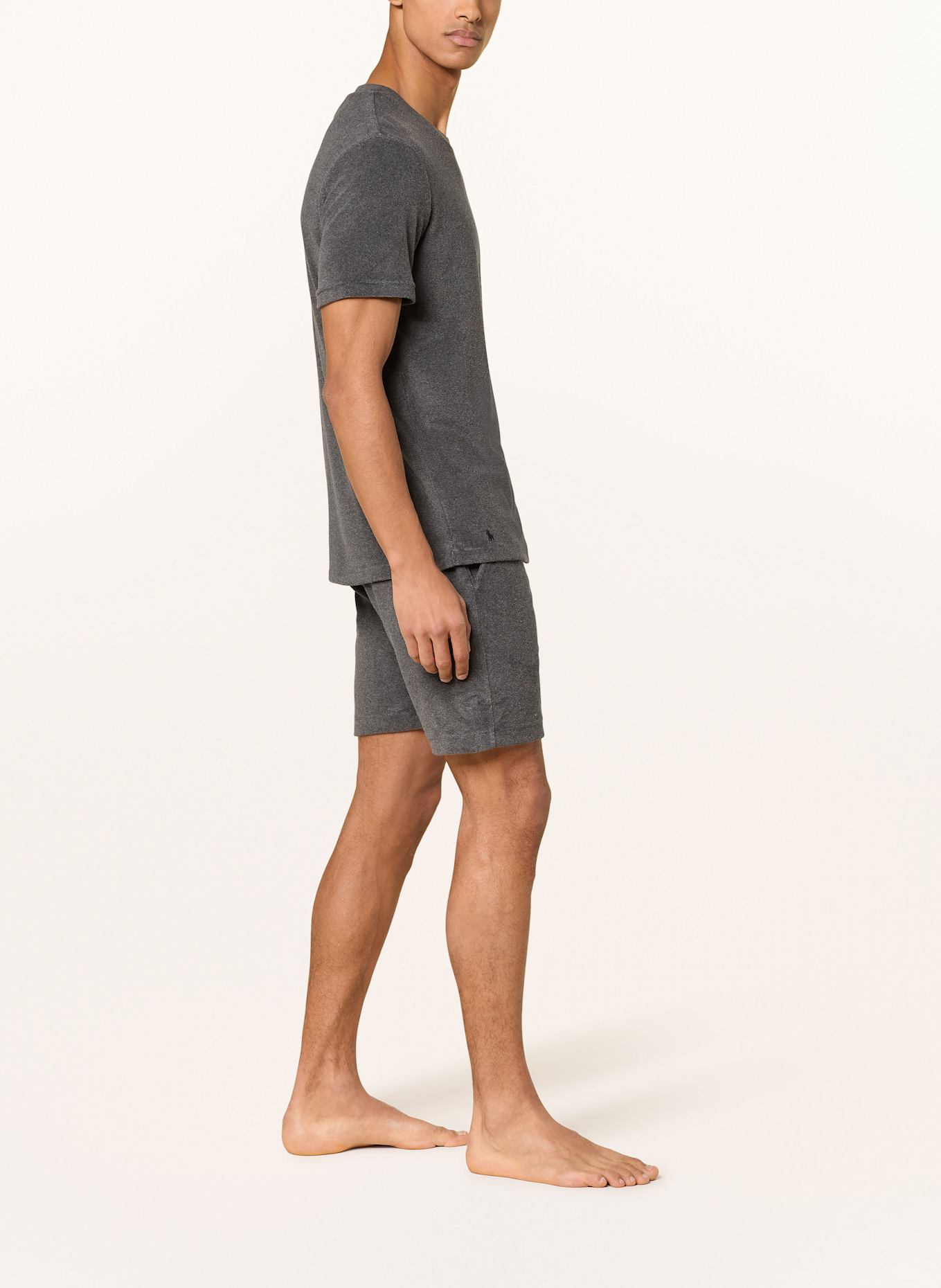 POLO RALPH LAUREN Schlafshorts aus Frottee, Farbe: DUNKELGRAU (Bild 4)