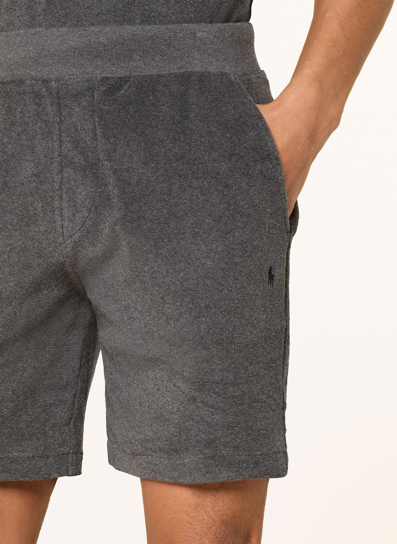 POLO RALPH LAUREN Schlafshorts aus Frottee, Farbe: DUNKELGRAU (Bild 5)
