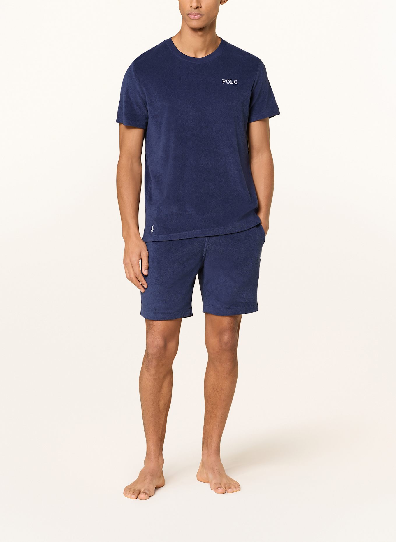 POLO RALPH LAUREN Schlafshorts aus Frottee, Farbe: DUNKELBLAU (Bild 2)