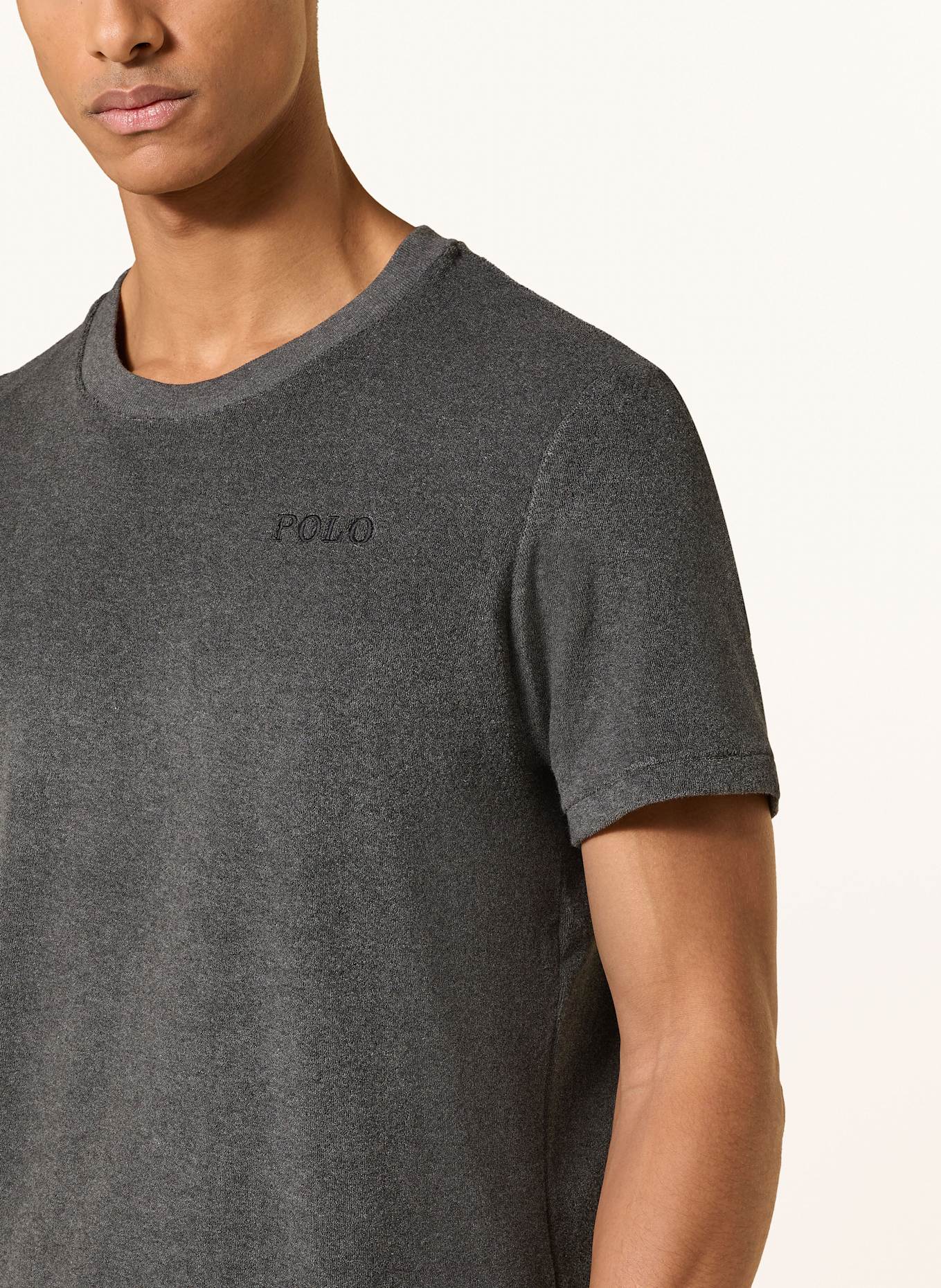 POLO RALPH LAUREN Schlafshirt aus Frottee, Farbe: DUNKELGRAU (Bild 4)