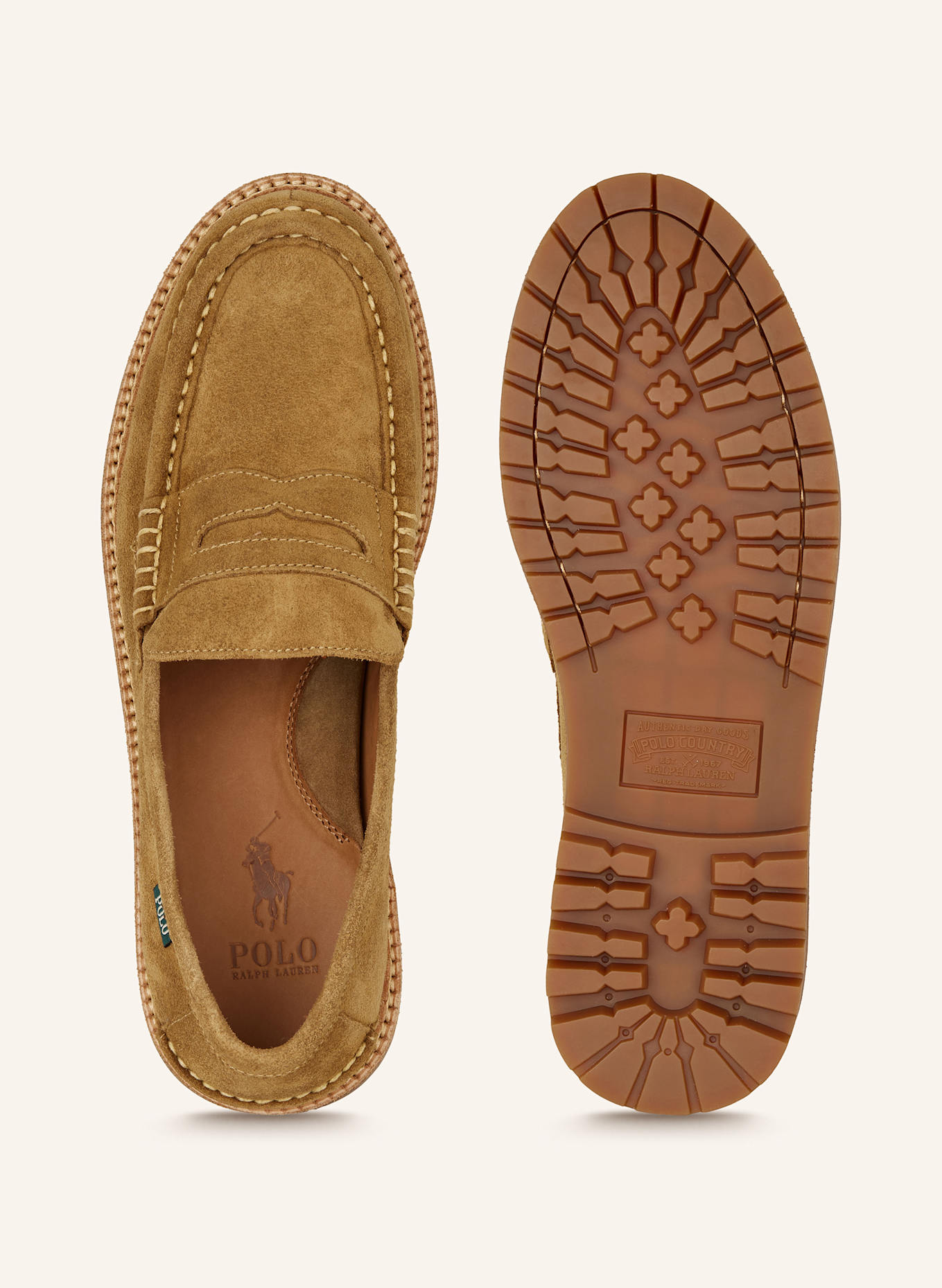 POLO RALPH LAUREN Penny-Loafer JETT: COGNAC