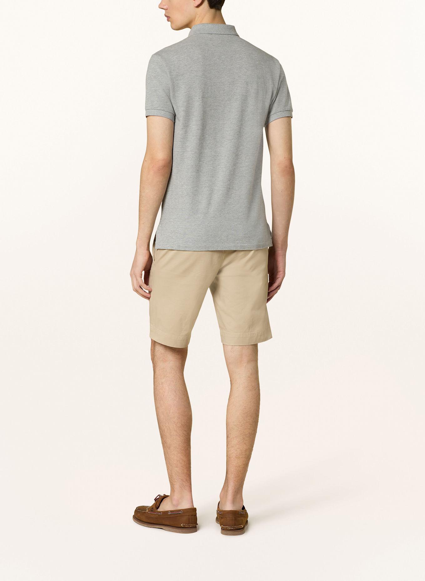 POLO RALPH LAUREN Piqué-Poloshirt Slim Fit: HELLGRAU